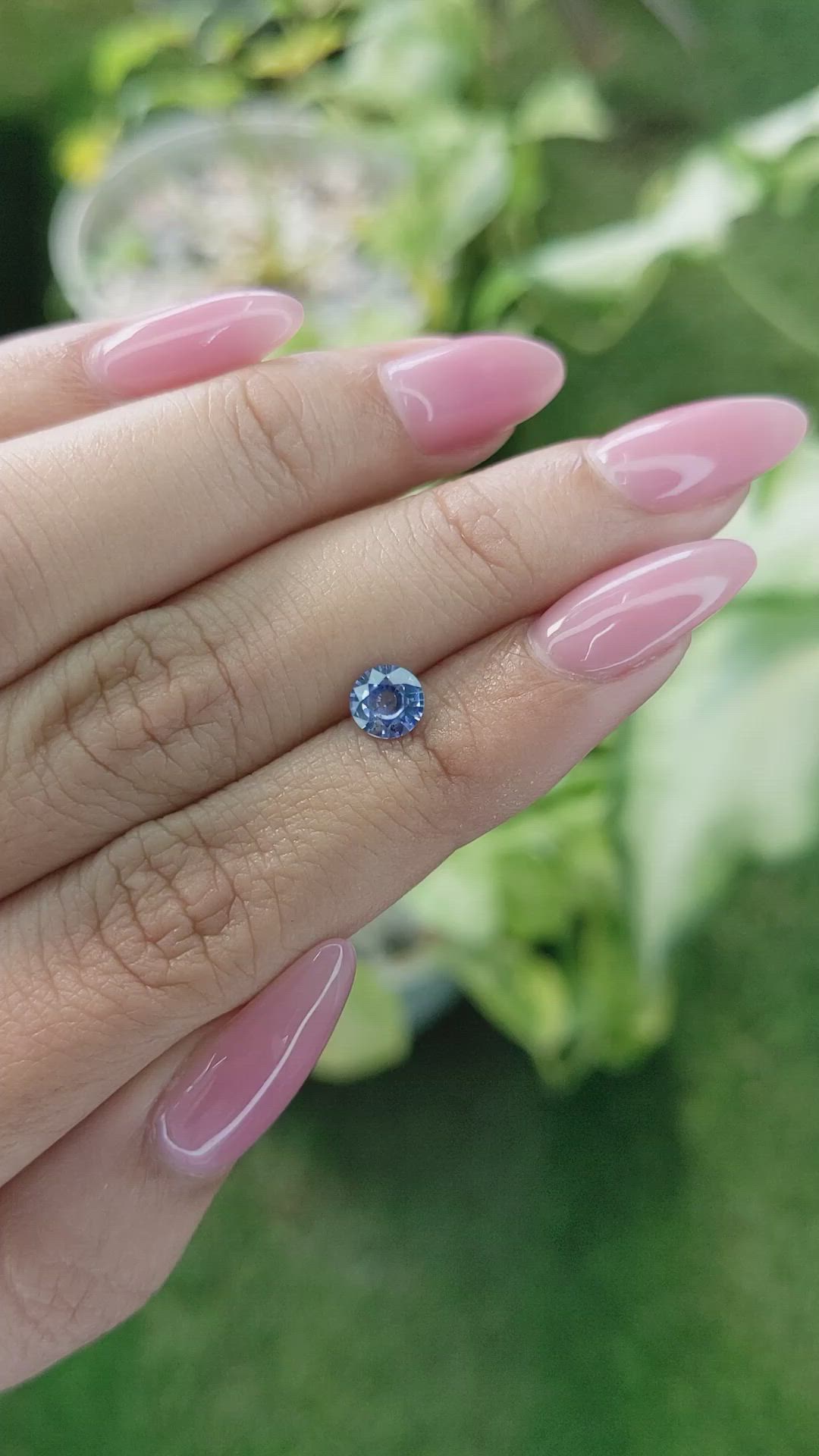 0.72 Ct. Blue Sapphire from Ceylon (Sri Lanka) Size Video