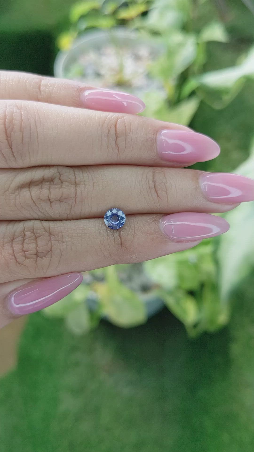 0.72 Ct. Blue Sapphire from Ceylon (Sri Lanka) Size Video