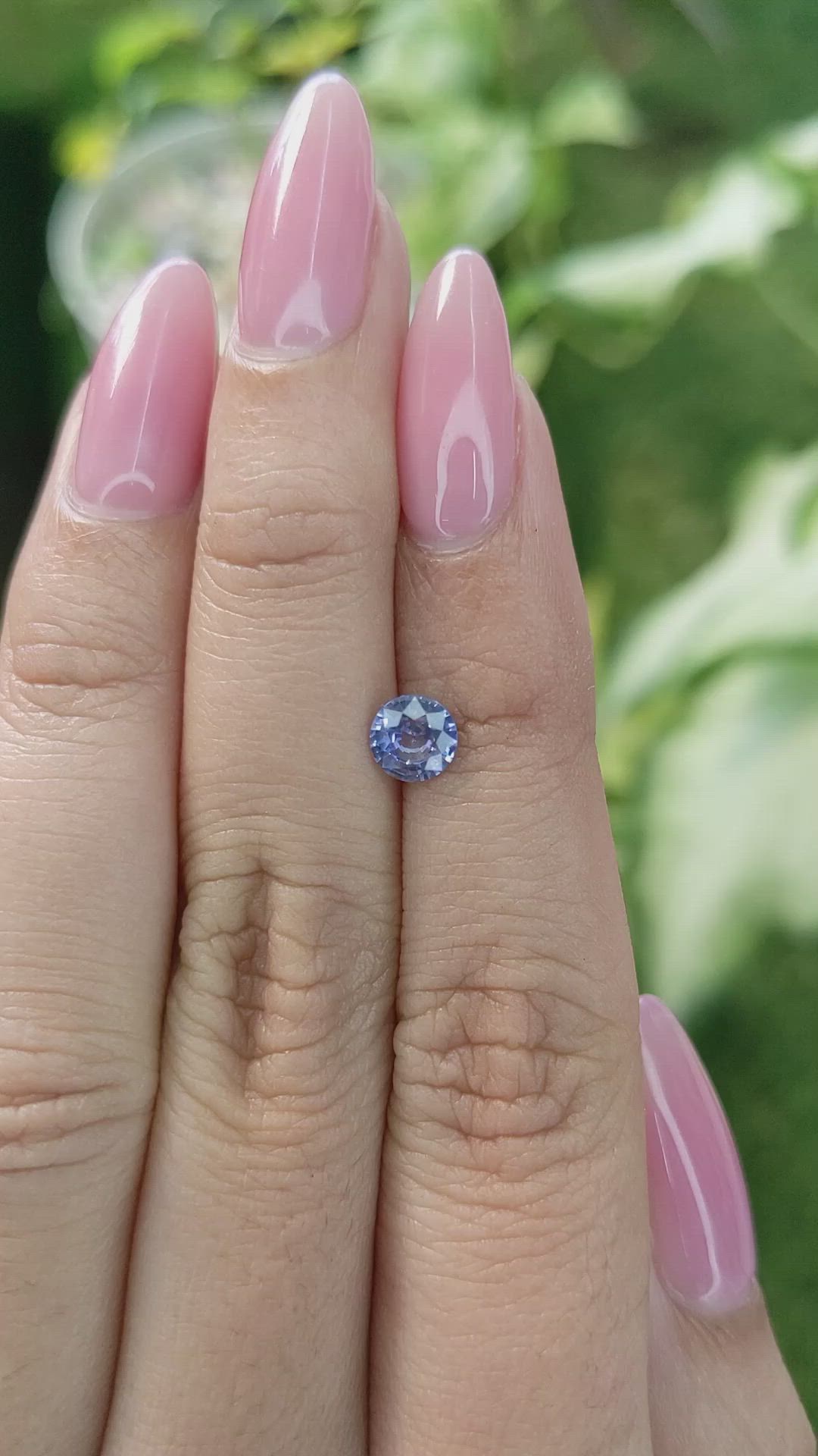0.72 Ct. Blue Sapphire from Ceylon (Sri Lanka) Size Video