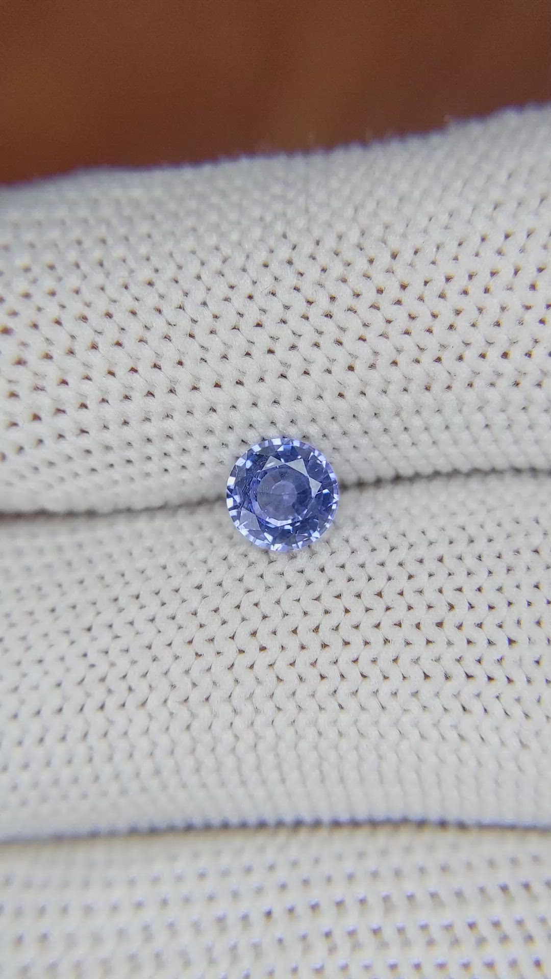 0.76 Ct. Blue Sapphire from Ceylon (Sri Lanka) Size Video