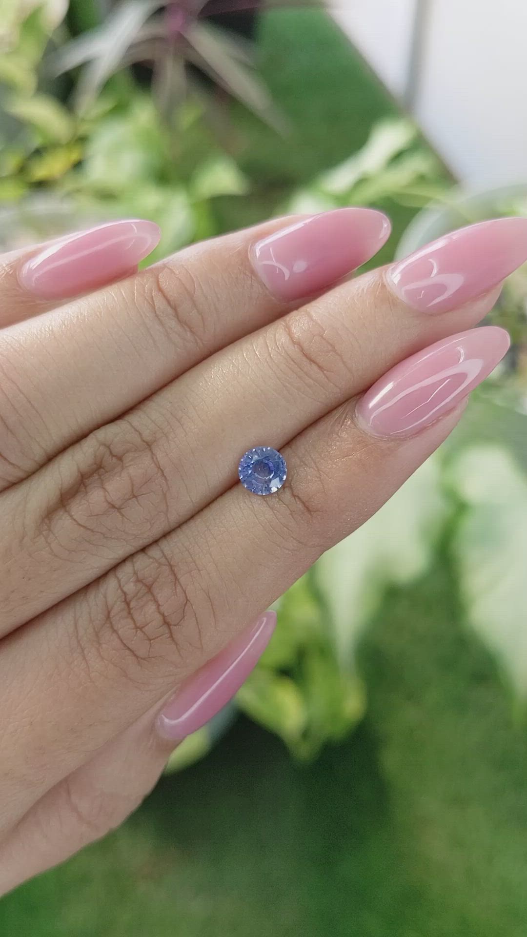 0.76 Ct. Blue Sapphire from Ceylon (Sri Lanka) Size Video