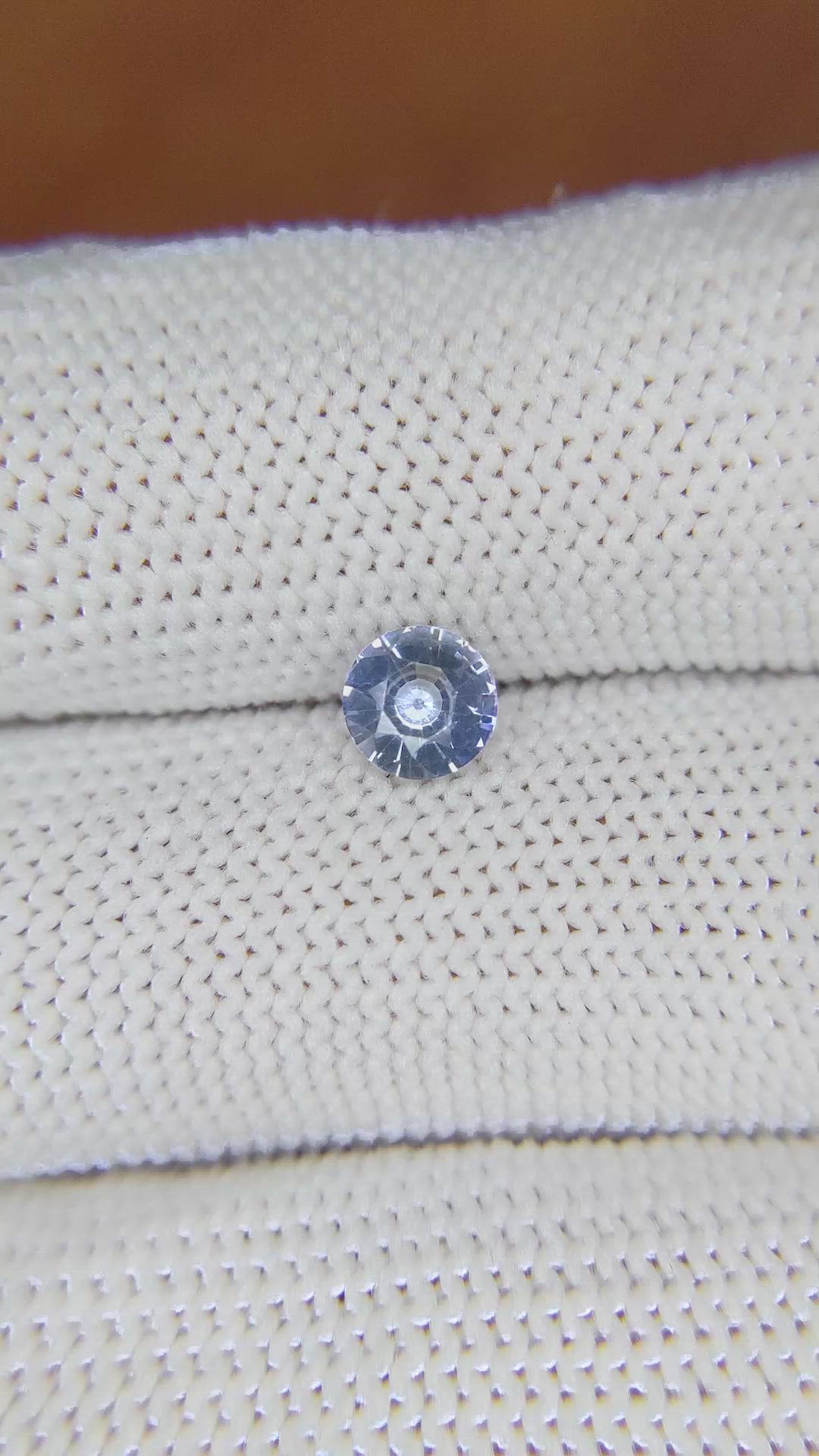 0.71 Ct. Blue Sapphire from Ceylon (Sri Lanka) Size Video
