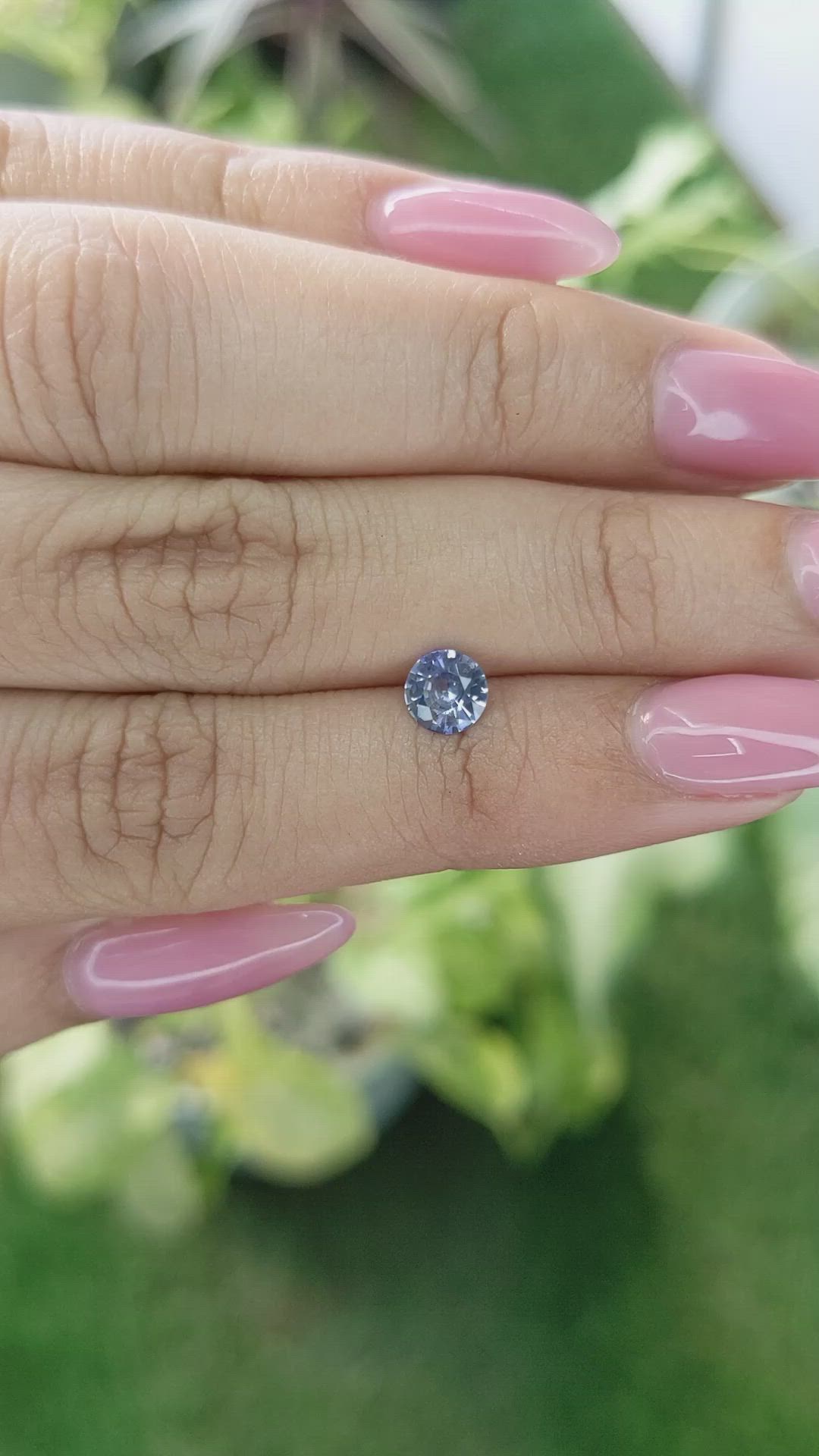 0.71 Ct. Blue Sapphire from Ceylon (Sri Lanka) Size Video