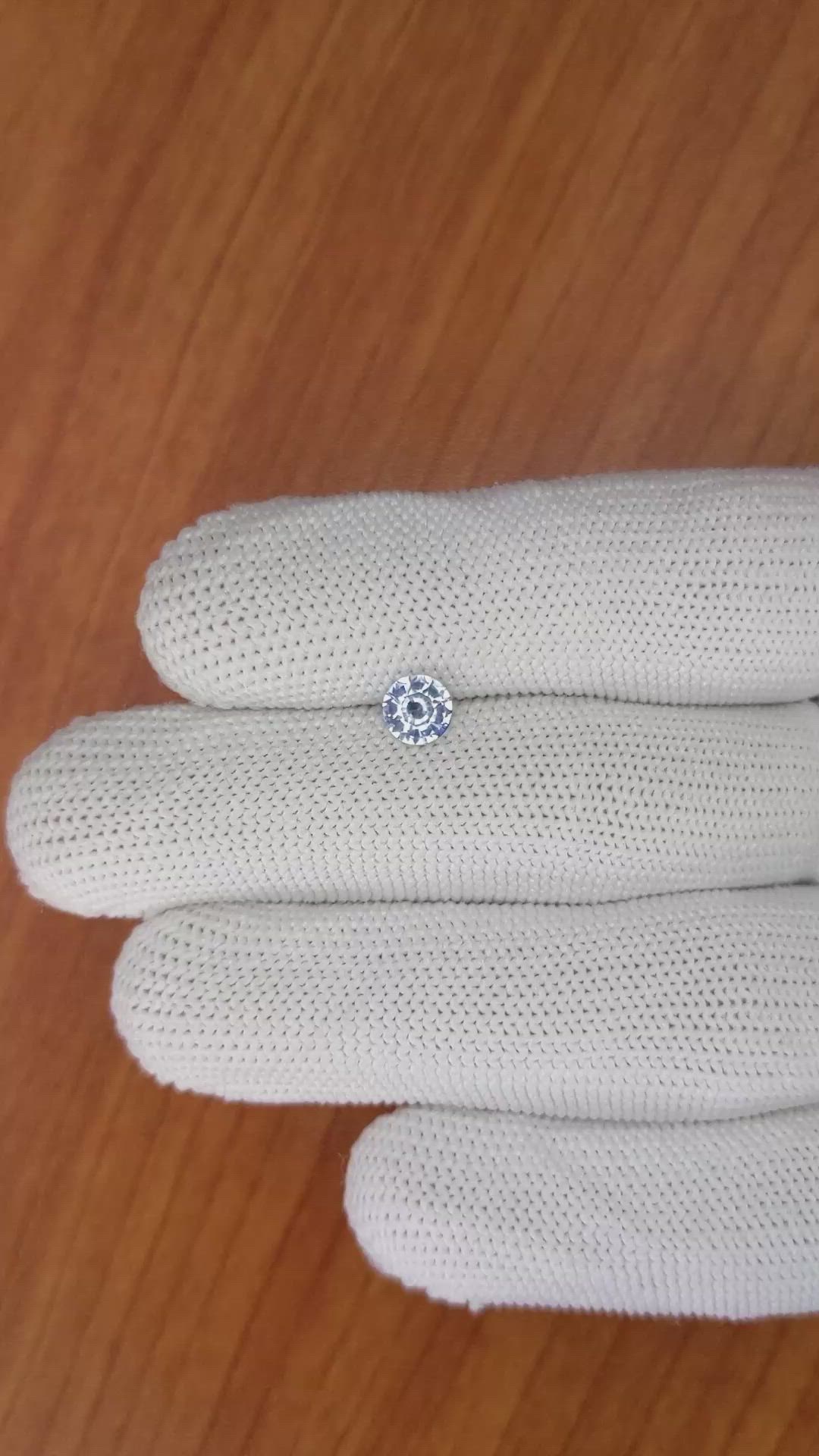 0.71 Ct. Blue Sapphire from Ceylon (Sri Lanka) Size Video