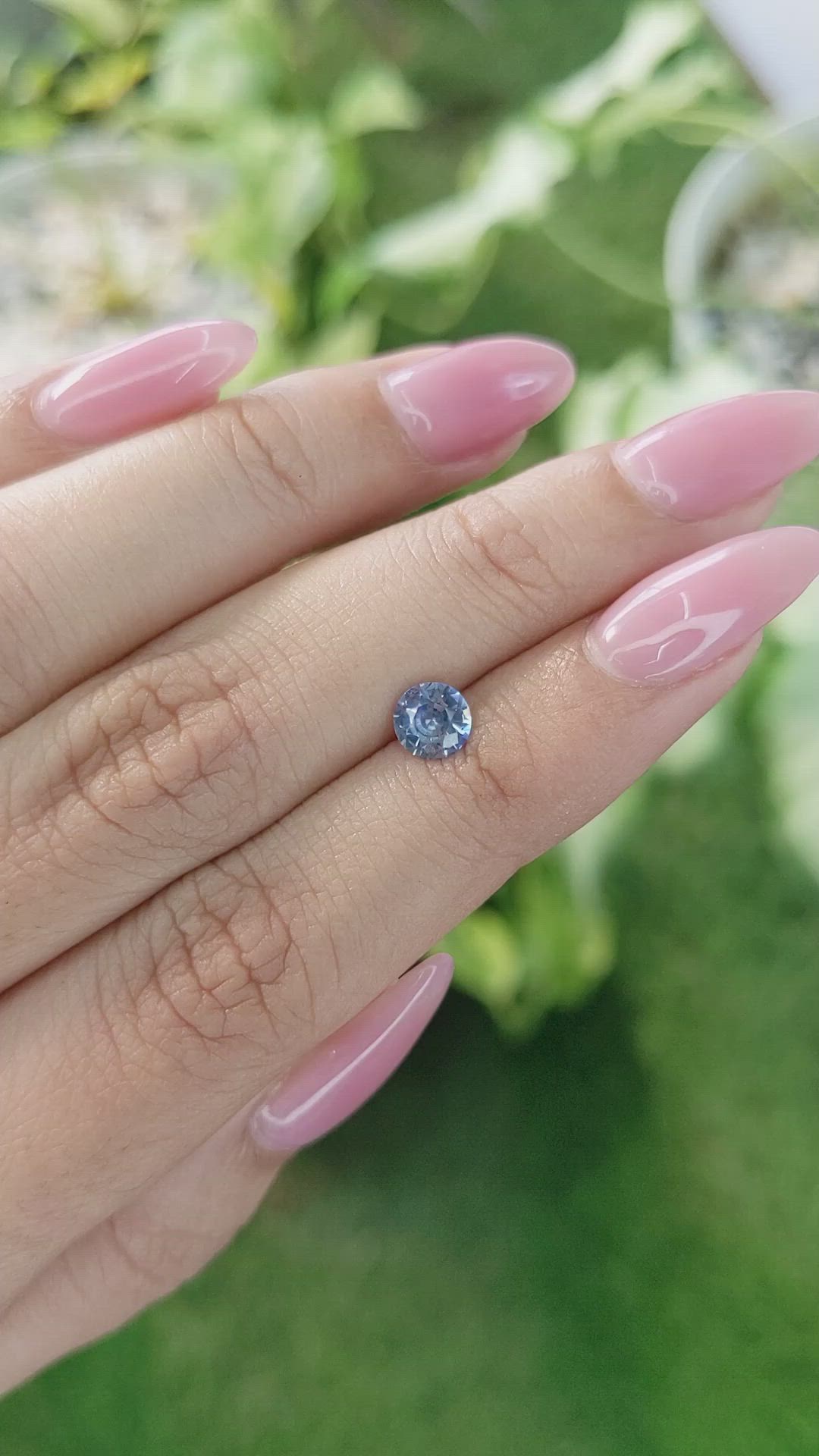 0.71 Ct. Blue Sapphire from Ceylon (Sri Lanka) Size Video