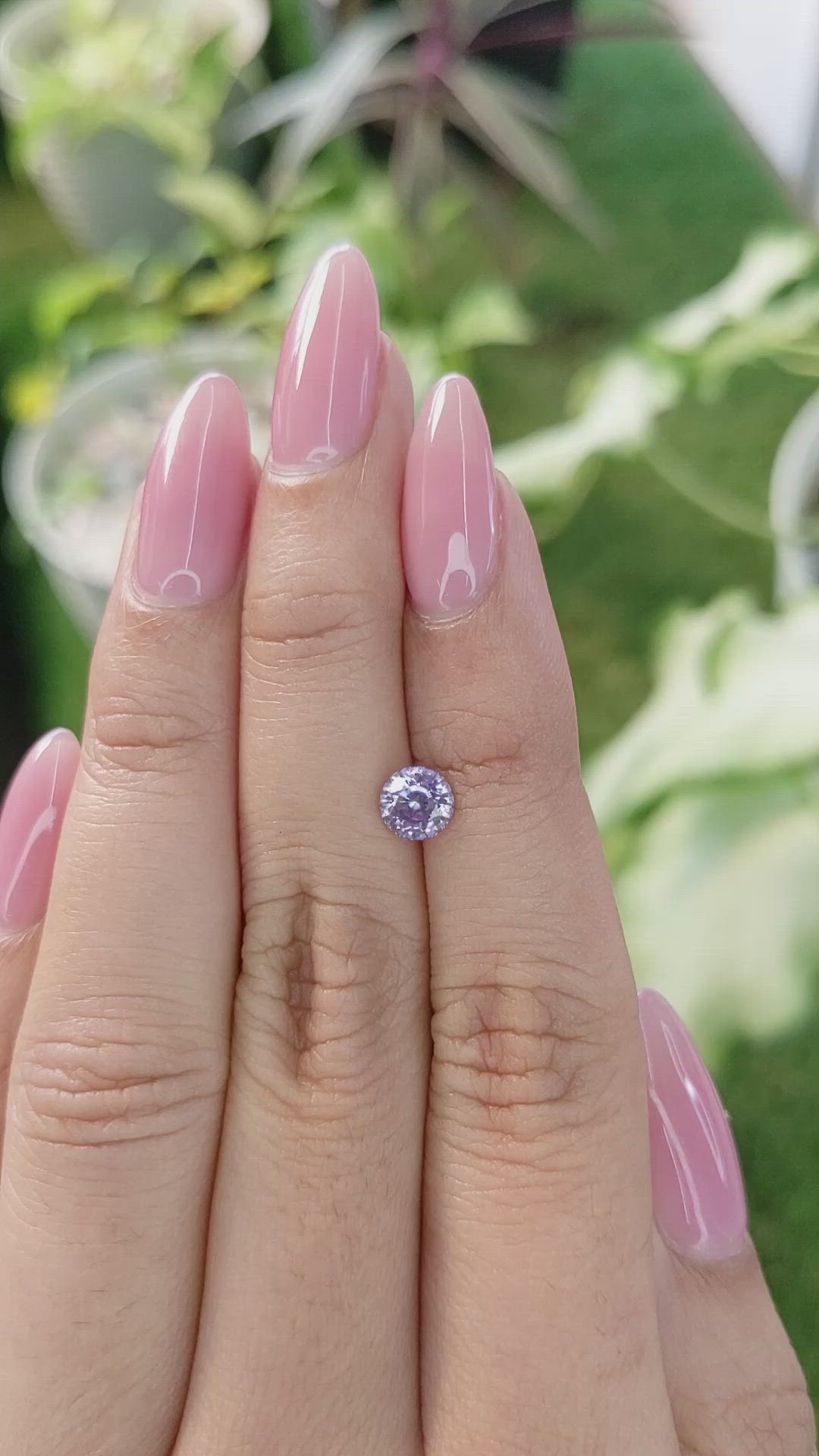 1.00 Ct. Purple Sapphire from Ceylon (Sri Lanka) Size Video