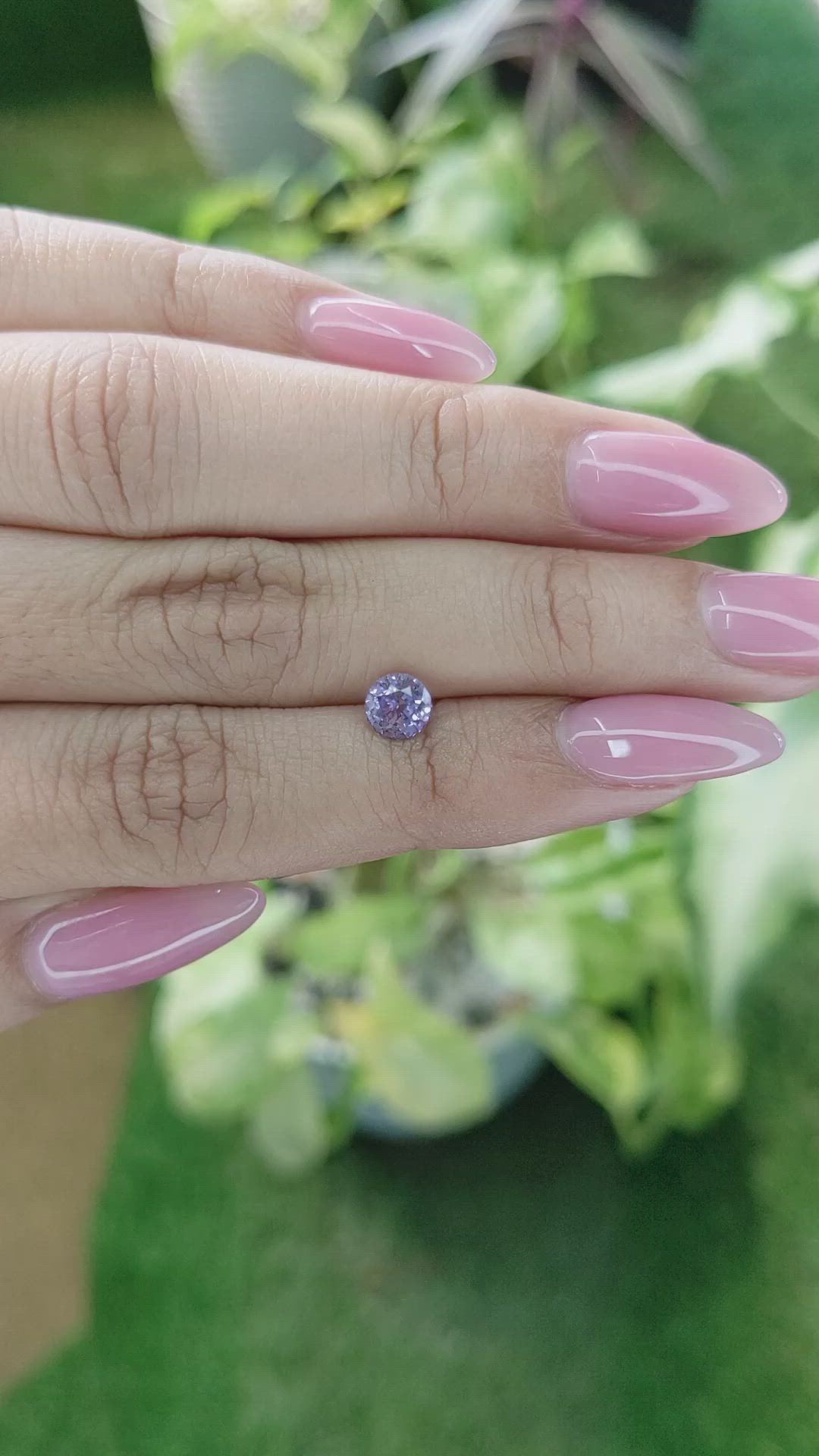 1.00 Ct. Purple Sapphire from Ceylon (Sri Lanka) Size Video