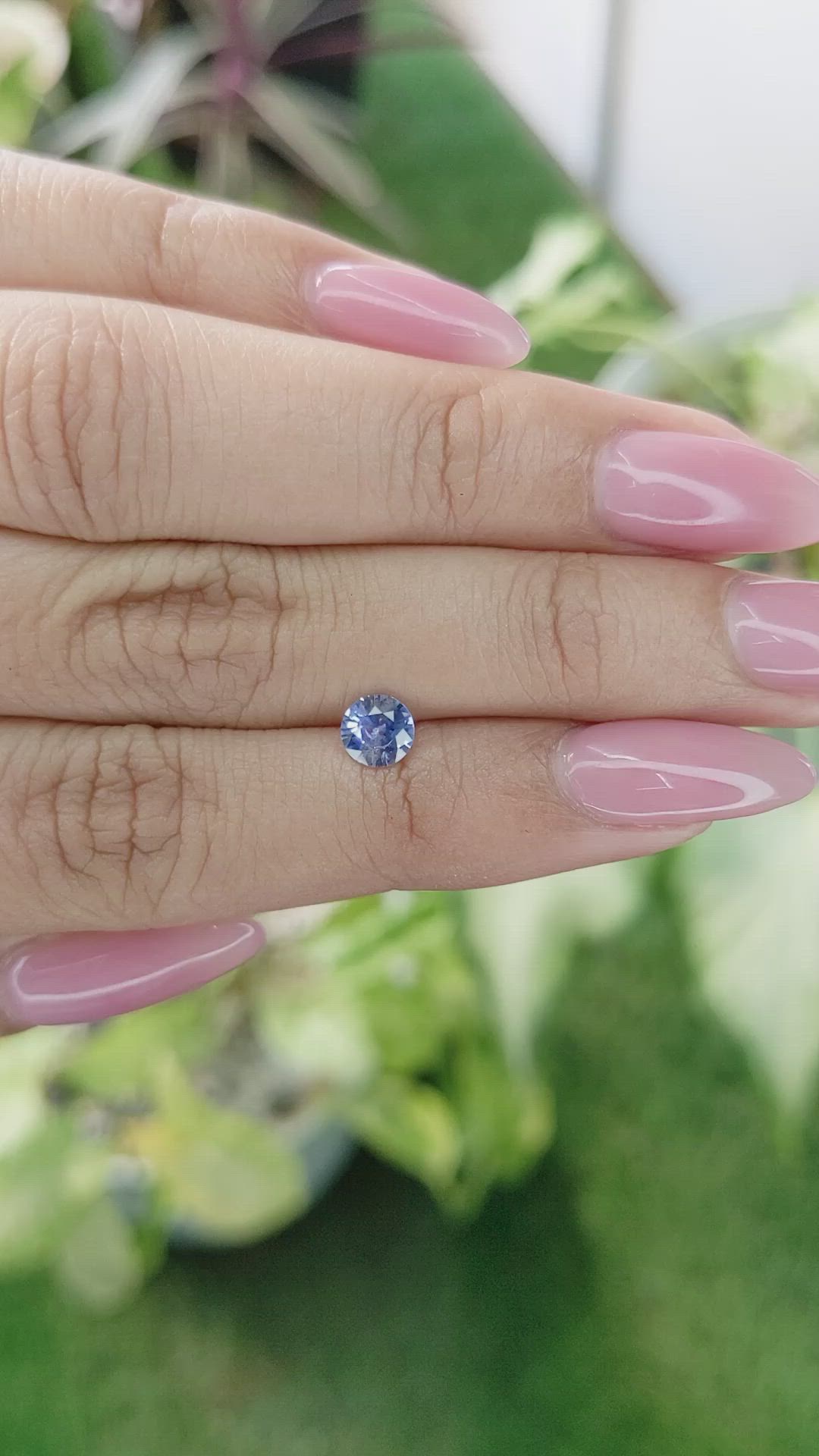 0.64 Ct. Blue Sapphire from Ceylon (Sri Lanka) Size Video