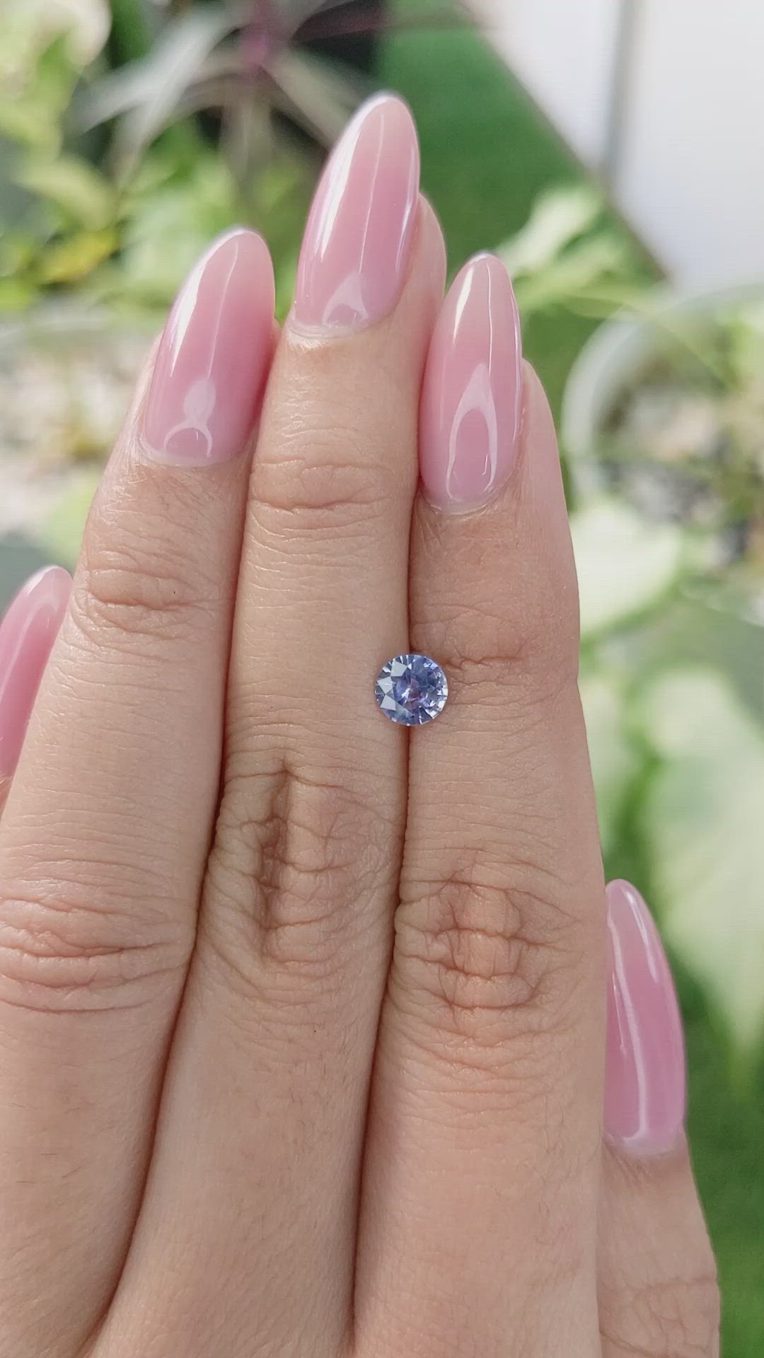 0.64 Ct. Blue Sapphire from Ceylon (Sri Lanka) Size Video