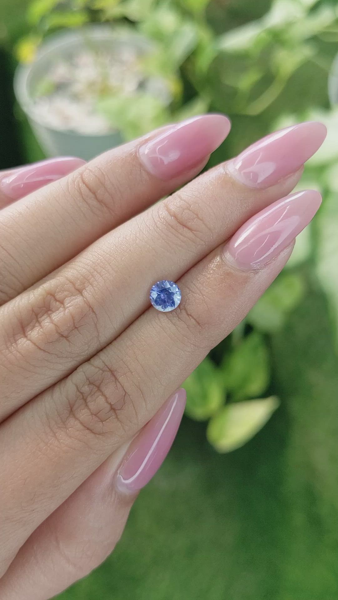 0.75 Ct. Blue Sapphire from Ceylon (Sri Lanka) Size Video