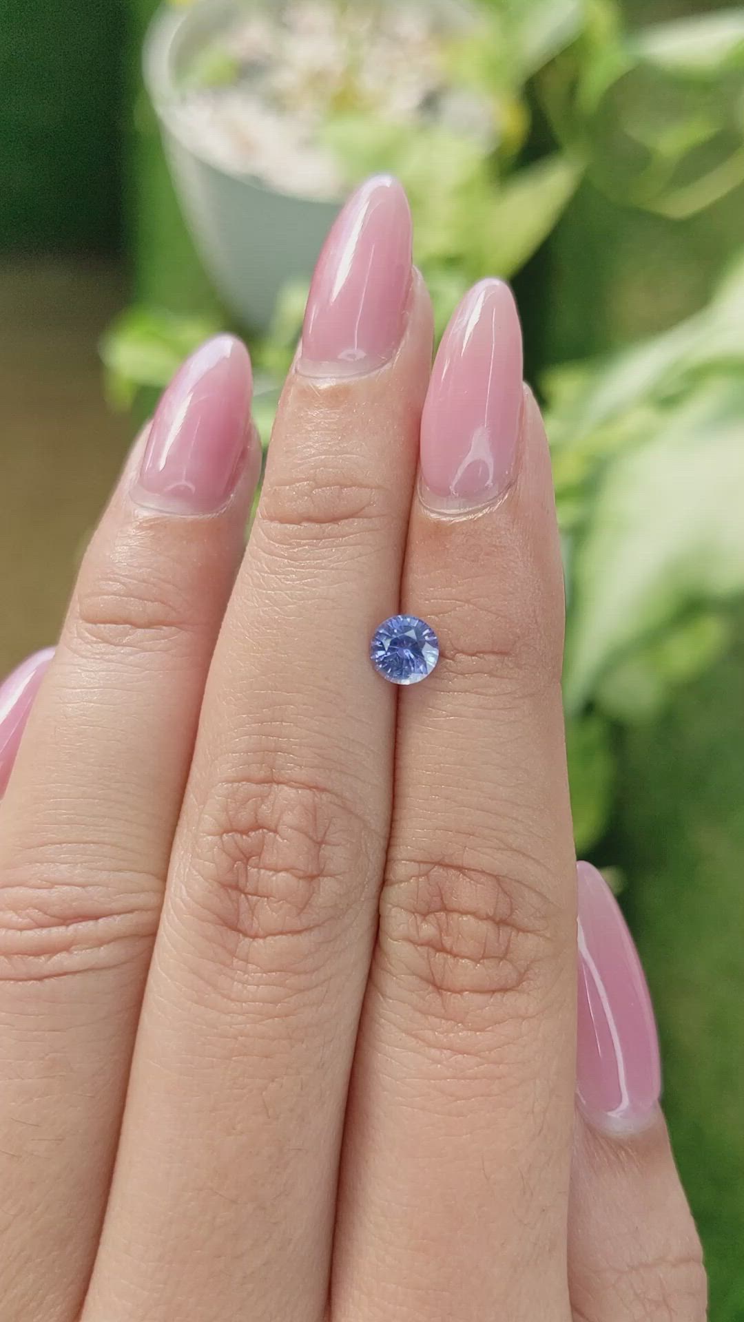 0.75 Ct. Blue Sapphire from Ceylon (Sri Lanka) Size Video