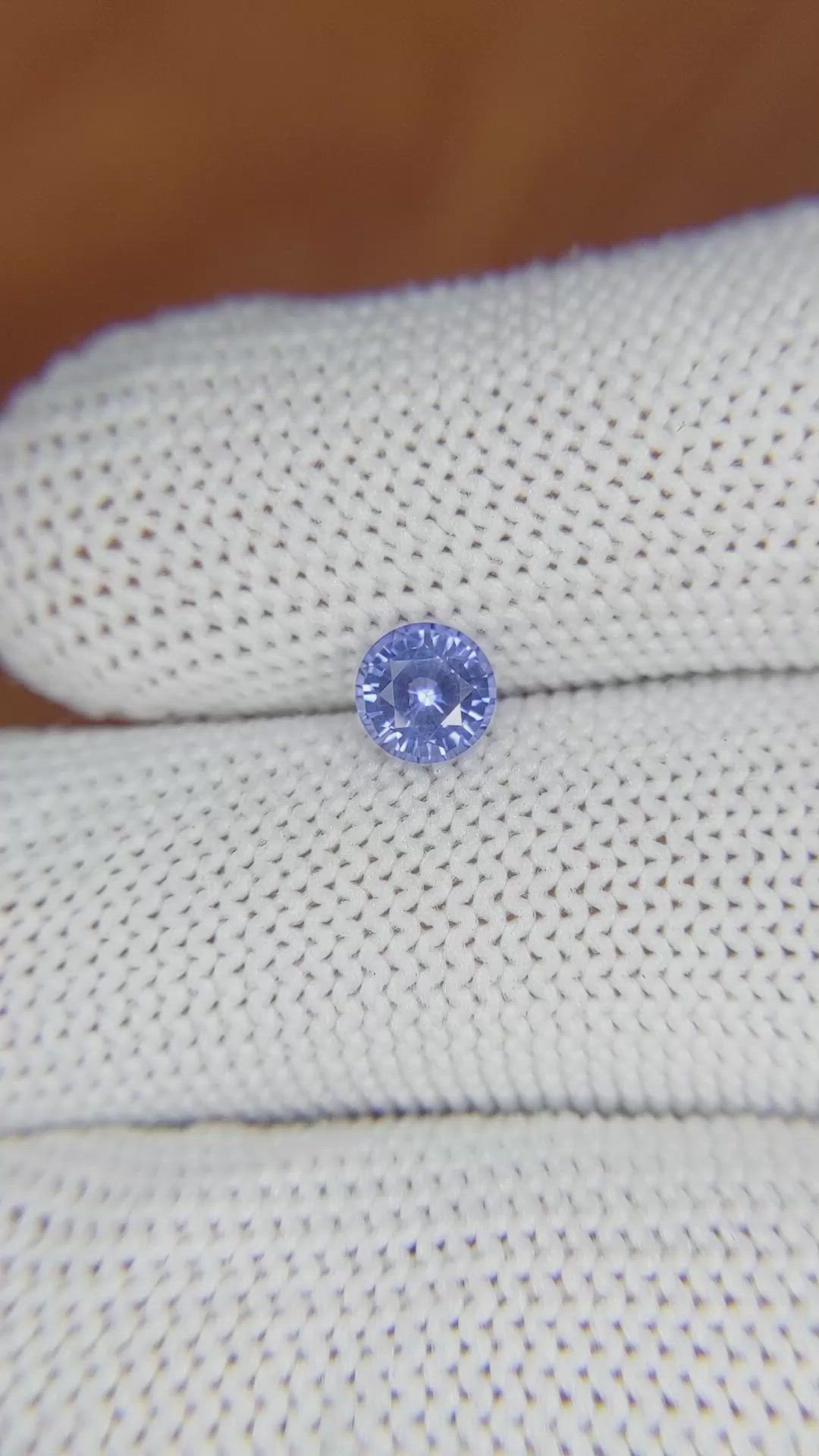 0.75 Ct. Blue Sapphire from Ceylon (Sri Lanka) Size Video