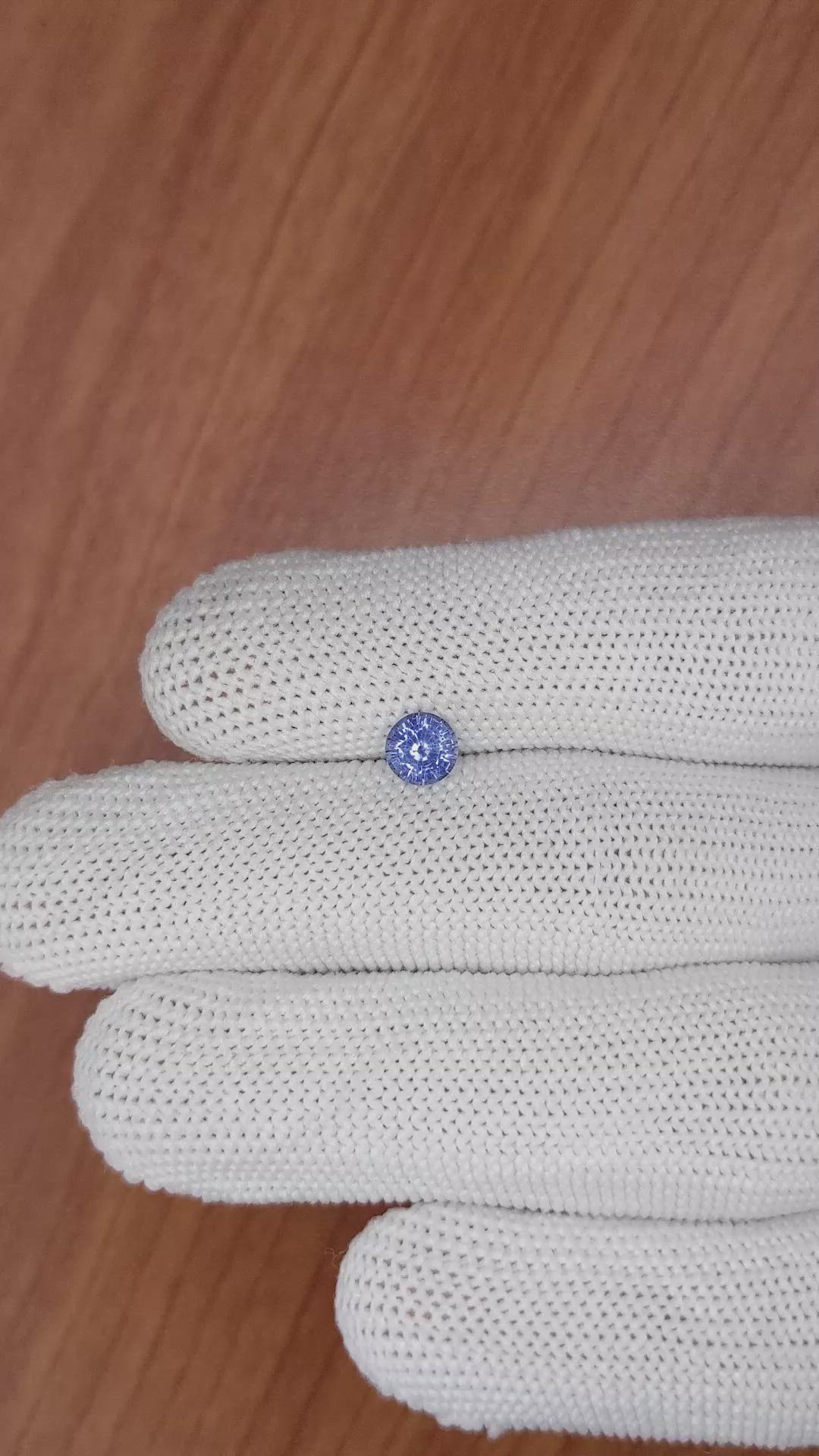 0.75 Ct. Blue Sapphire from Ceylon (Sri Lanka) Size Video