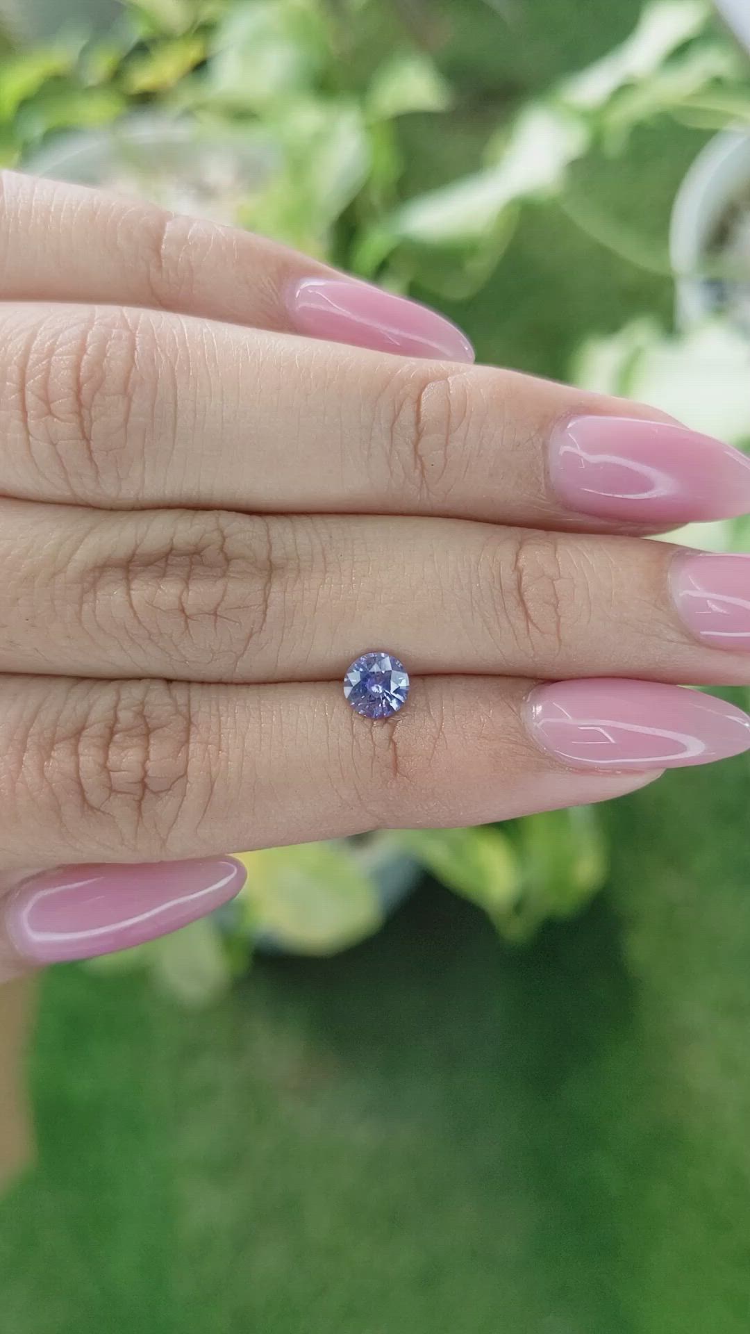 0.68 Ct. Blue Sapphire from Ceylon (Sri Lanka) Size Video