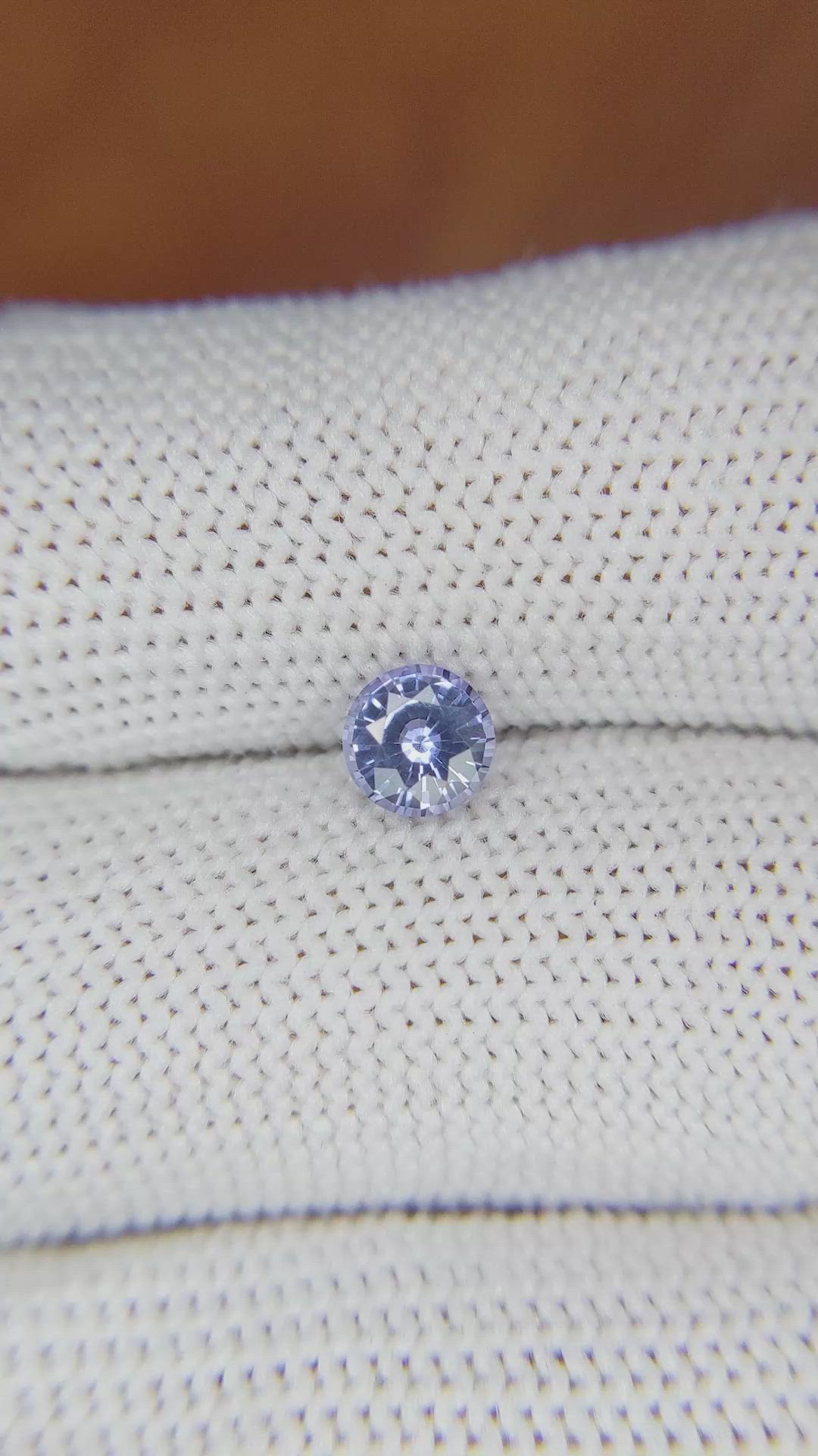 0.68 Ct. Blue Sapphire from Ceylon (Sri Lanka) Size Video