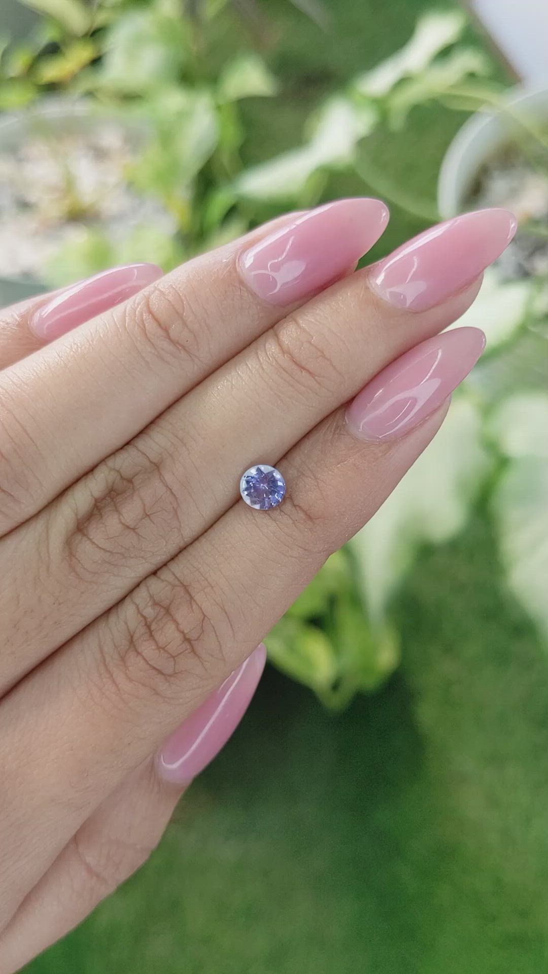 0.68 Ct. Blue Sapphire from Ceylon (Sri Lanka) Size Video