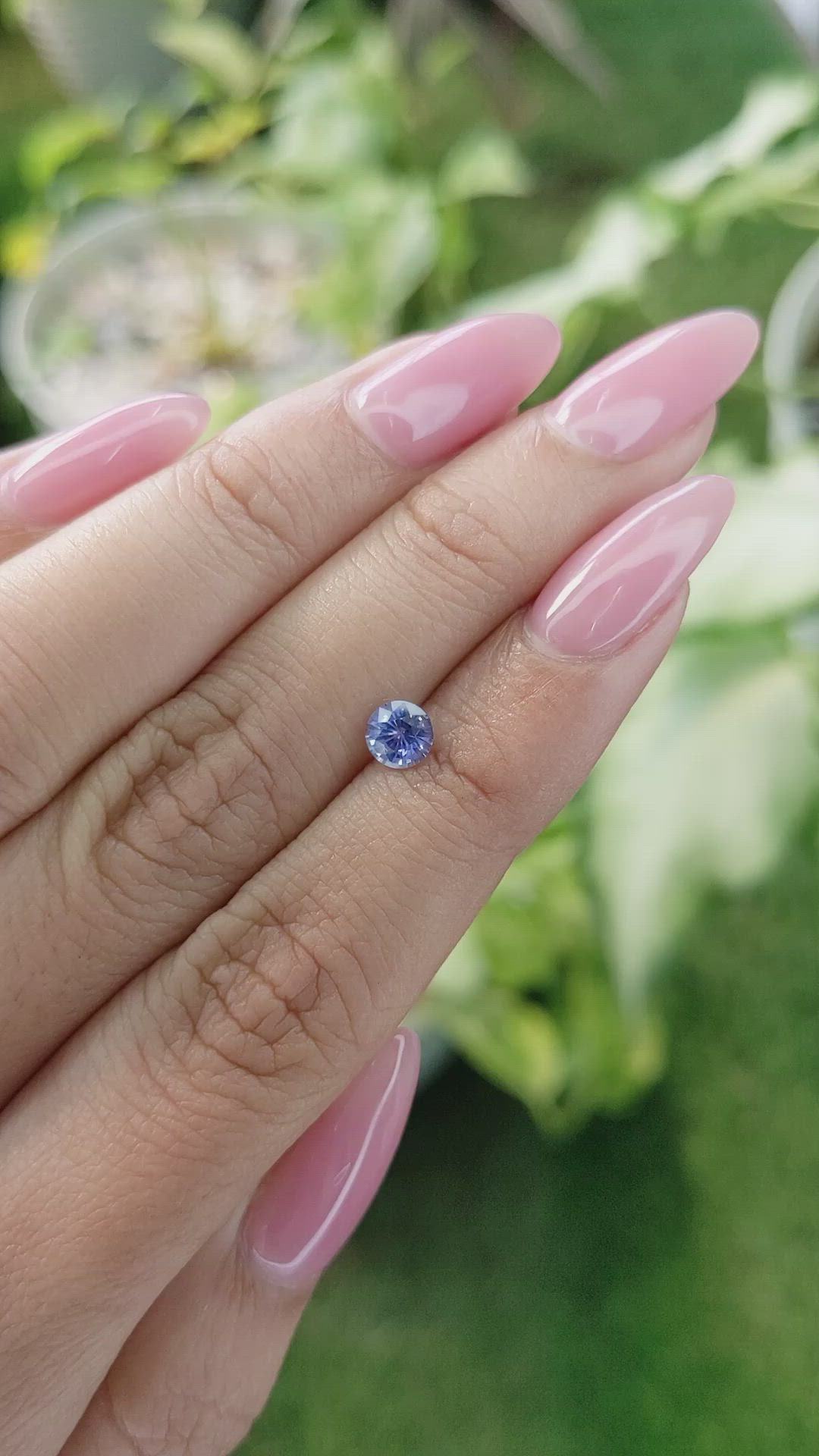 0.59 Ct. Blue Sapphire from Ceylon (Sri Lanka) Size Video