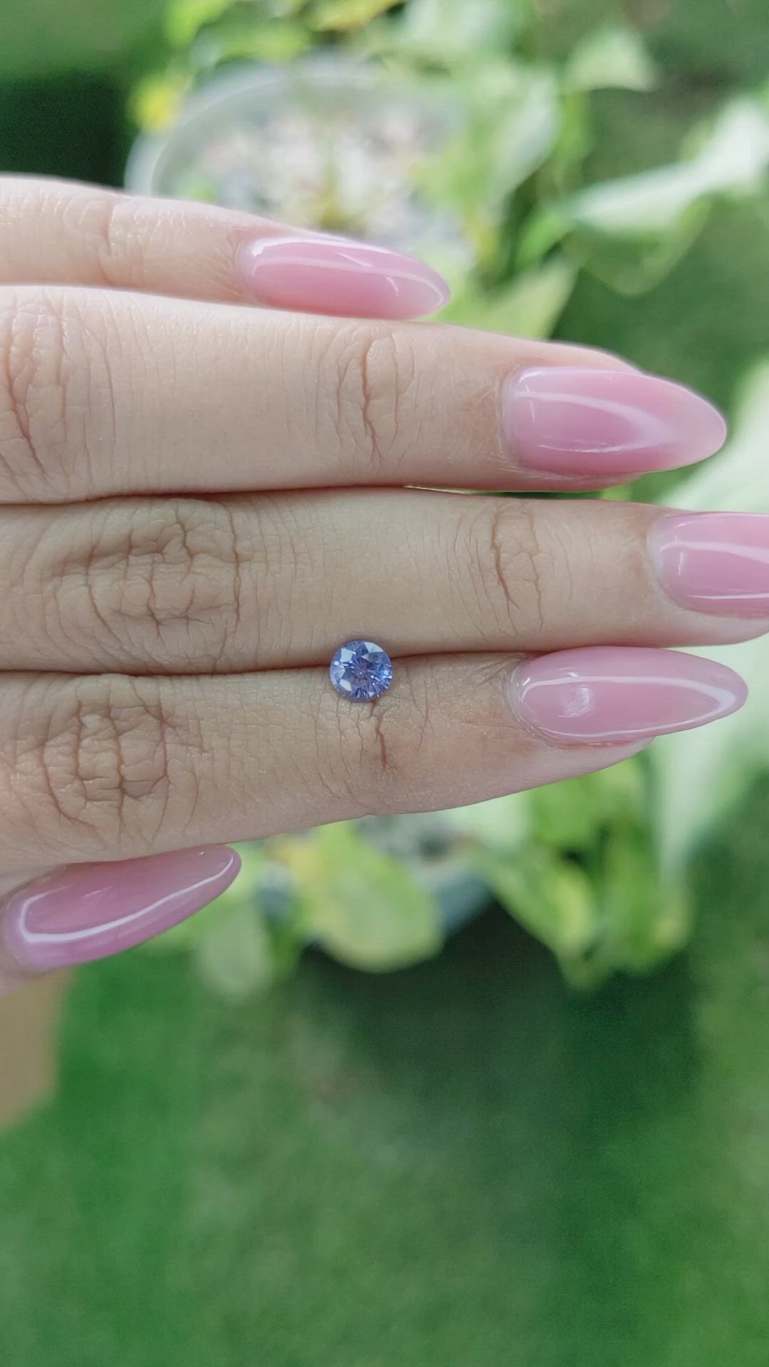 0.59 Ct. Blue Sapphire from Ceylon (Sri Lanka) Size Video