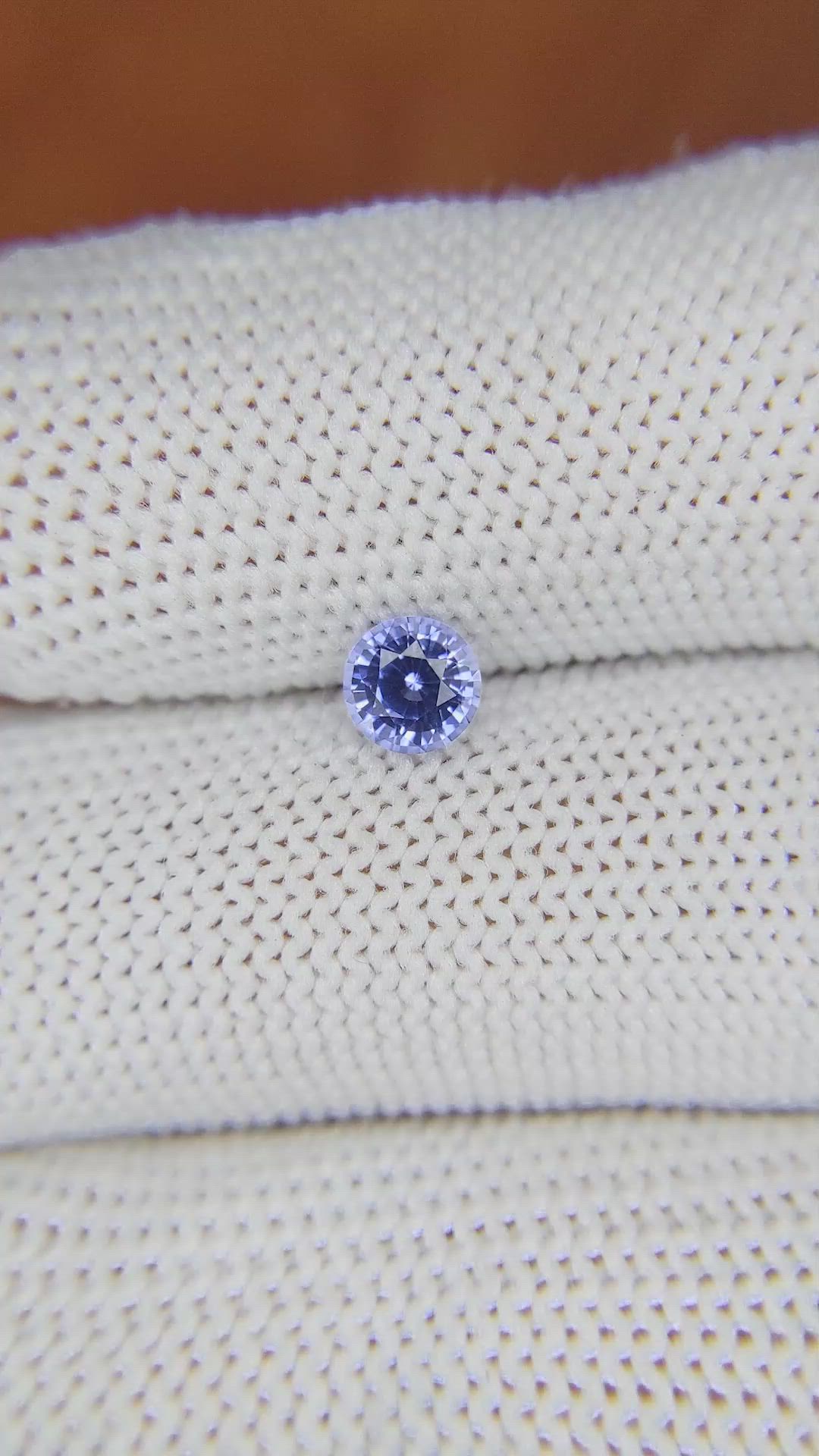 0.59 Ct. Blue Sapphire from Ceylon (Sri Lanka) Size Video