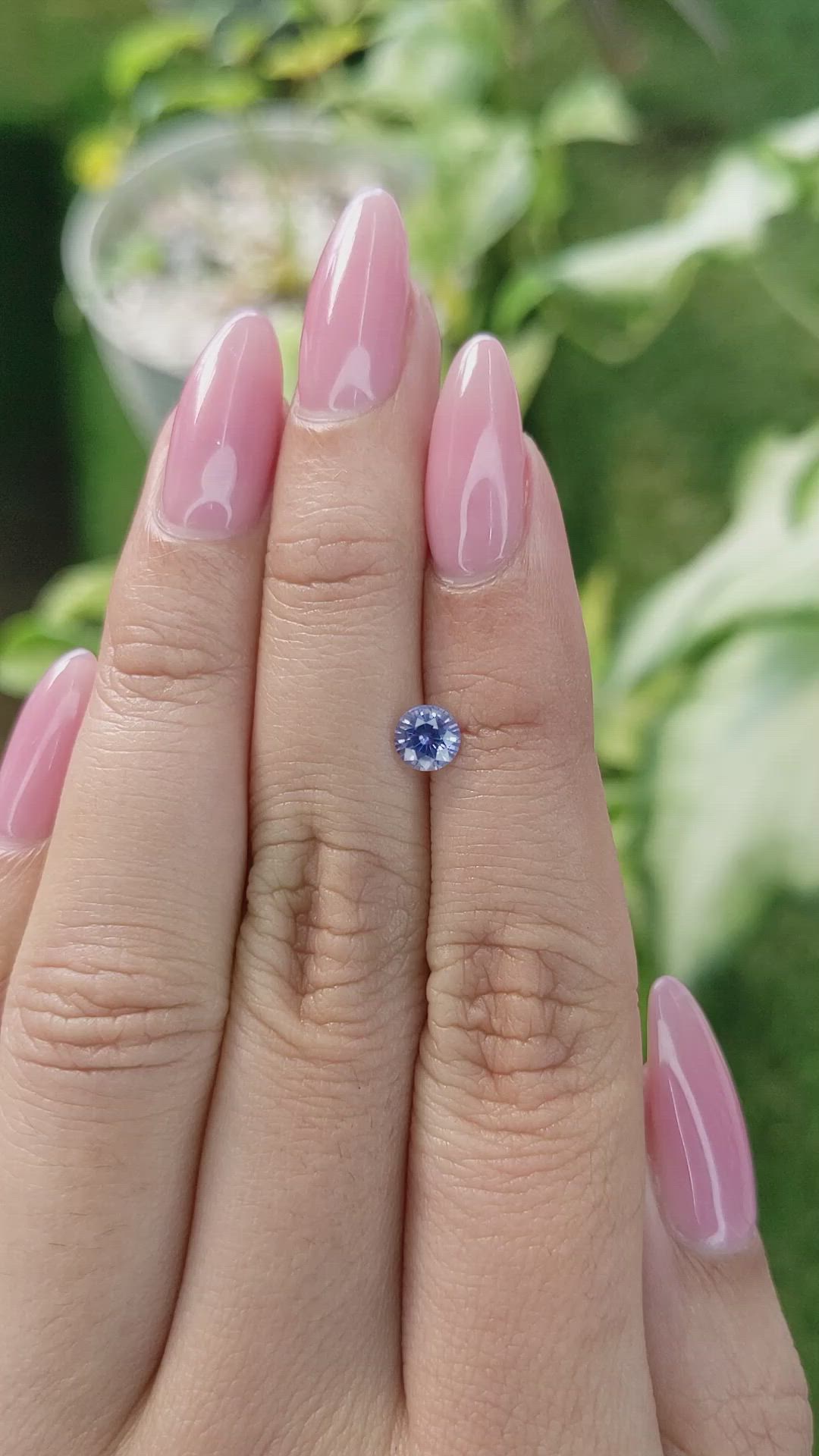 0.59 Ct. Blue Sapphire from Ceylon (Sri Lanka) Size Video