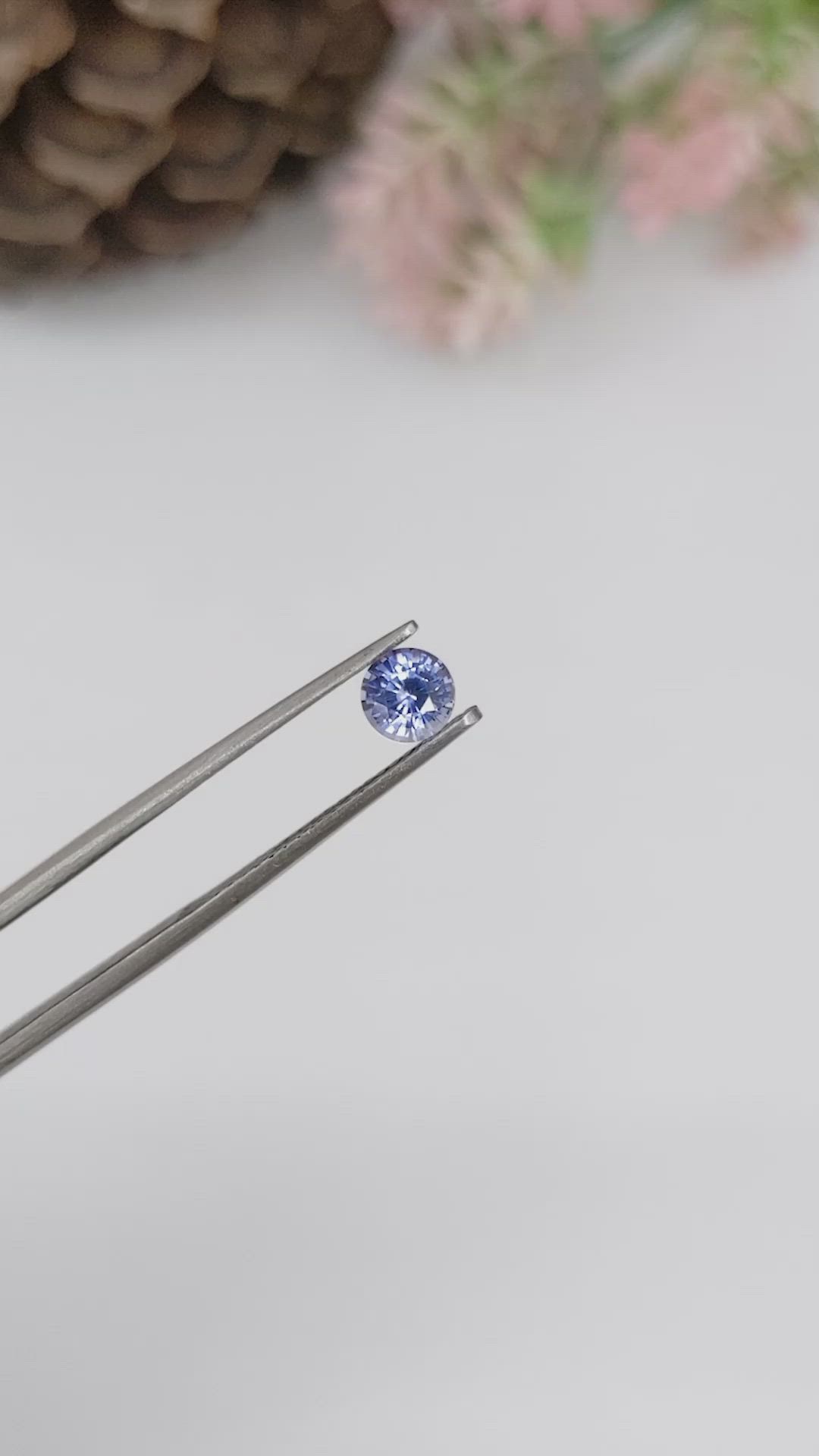 0.59 Ct. Blue Sapphire from Ceylon (Sri Lanka) Size Video