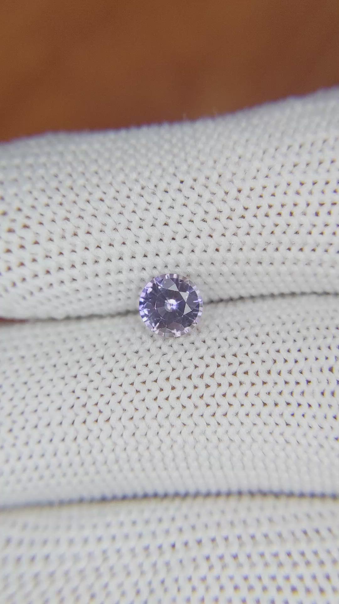 0.81 Ct. Purple Sapphire from Ceylon (Sri Lanka) Size Video