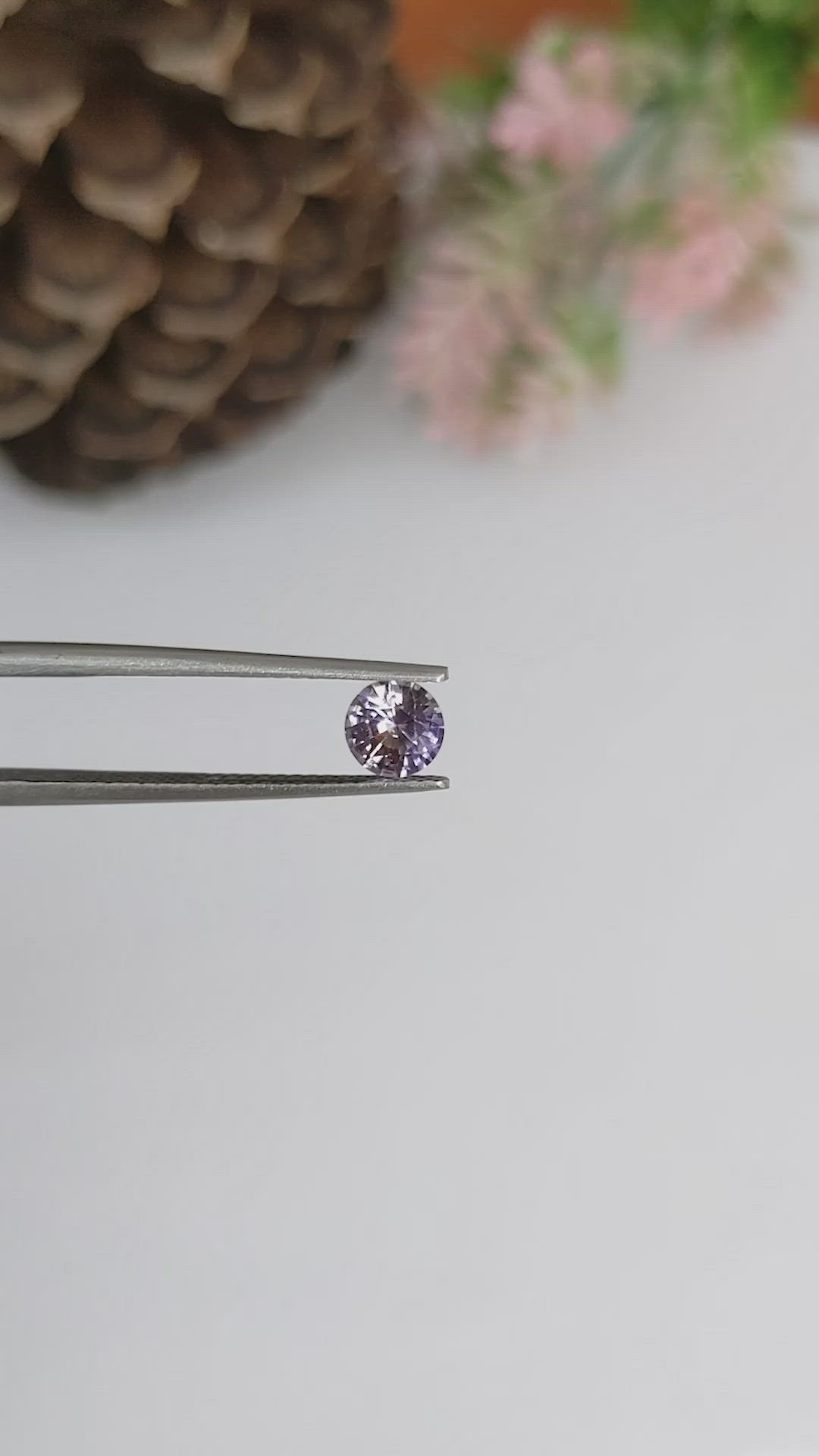 0.81 Ct. Purple Sapphire from Ceylon (Sri Lanka) Size Video