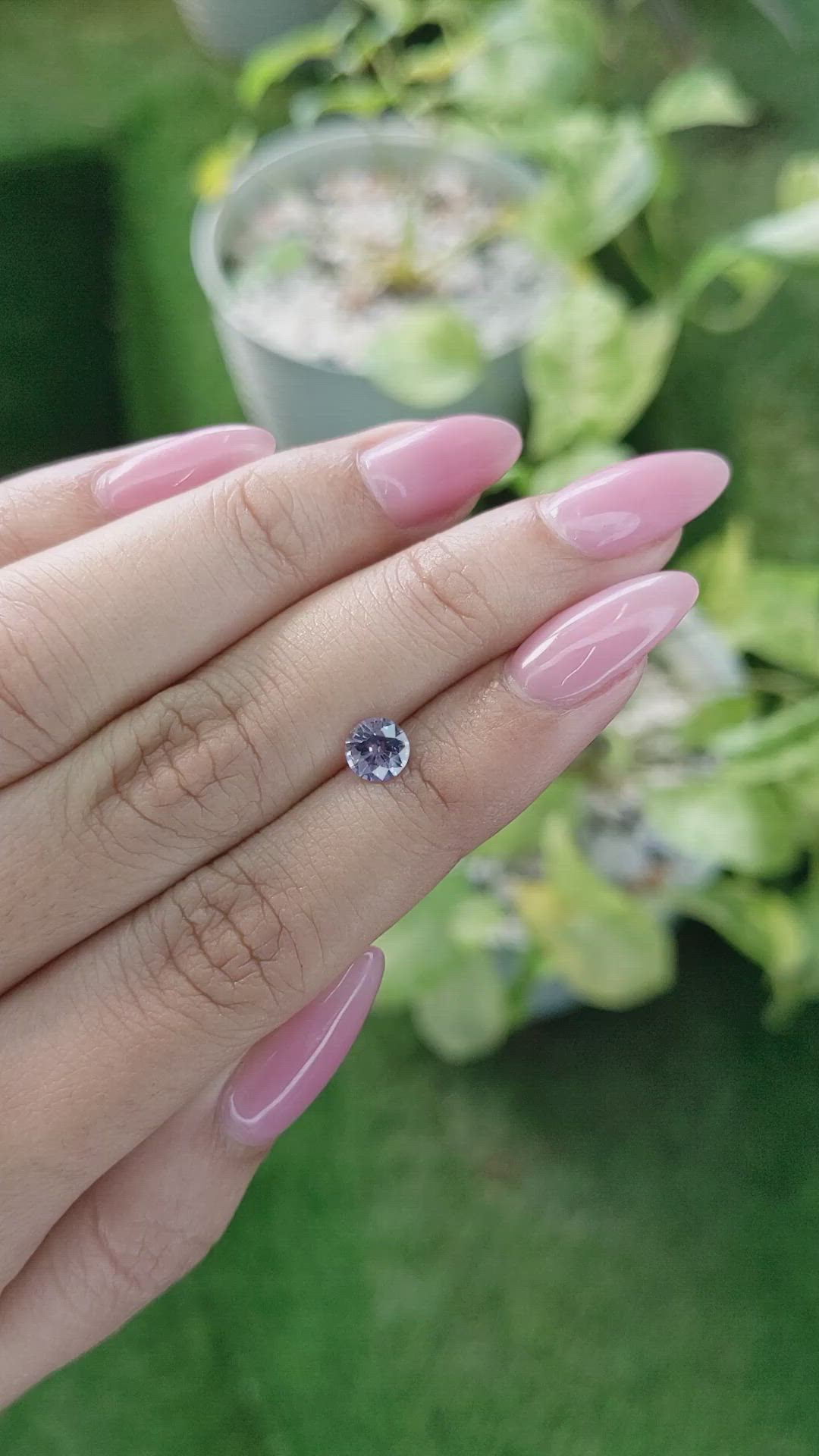 0.81 Ct. Purple Sapphire from Ceylon (Sri Lanka) Size Video
