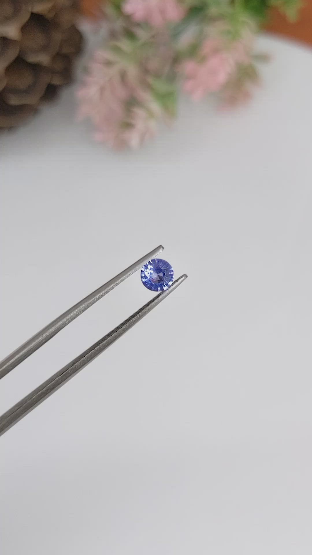 0.46 Ct. Blue Sapphire from Ceylon (Sri Lanka) Size Video