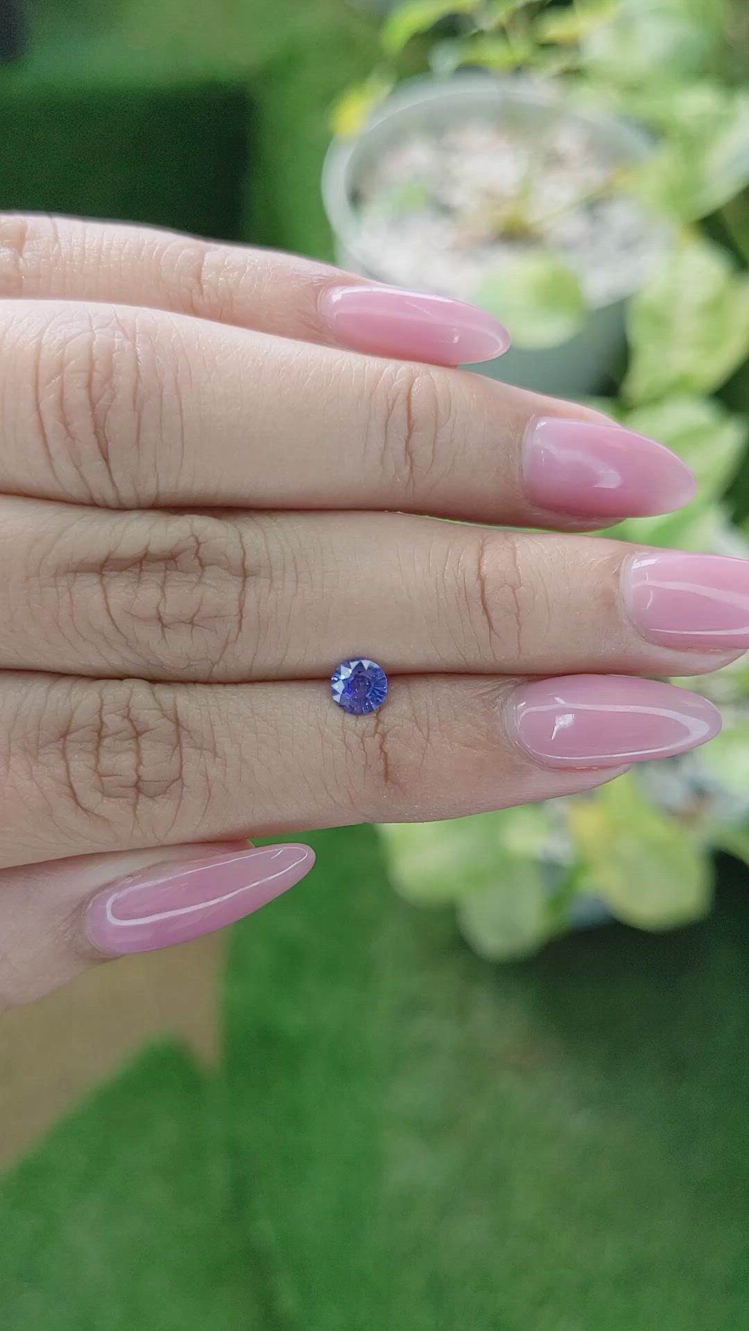 0.46 Ct. Blue Sapphire from Ceylon (Sri Lanka) Size Video
