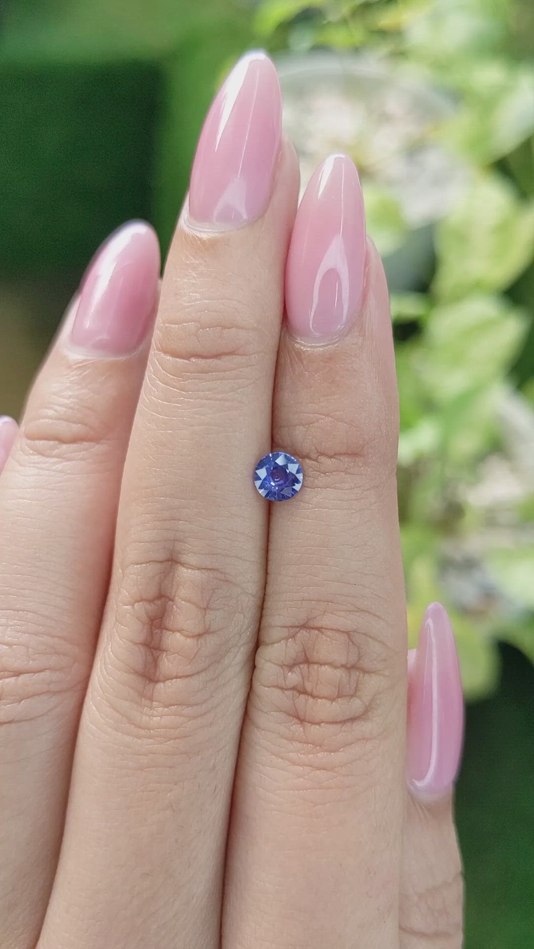 0.46 Ct. Blue Sapphire from Ceylon (Sri Lanka) Size Video