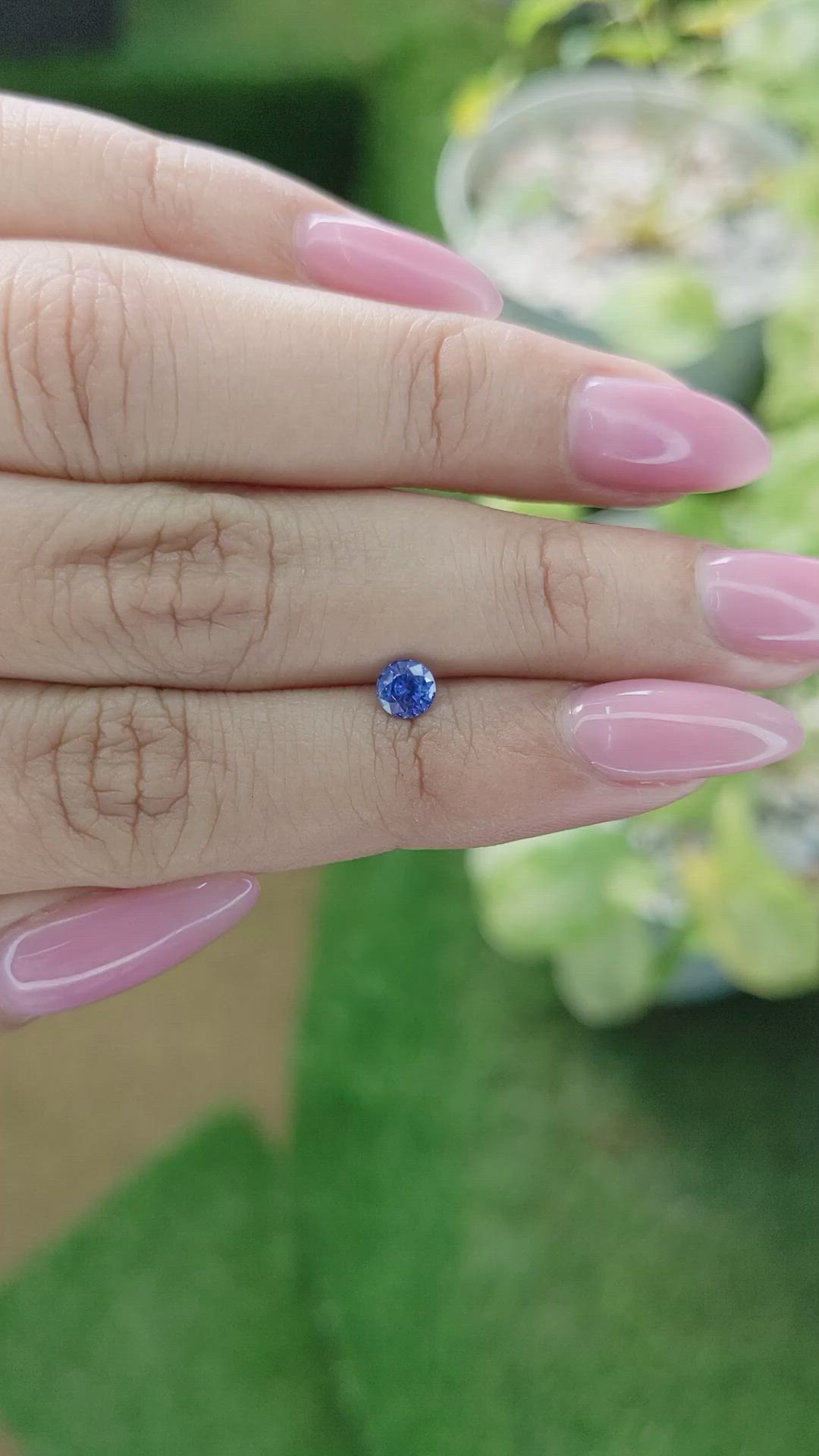 0.50 Ct. Blue Sapphire from Ceylon (Sri Lanka) Size Video