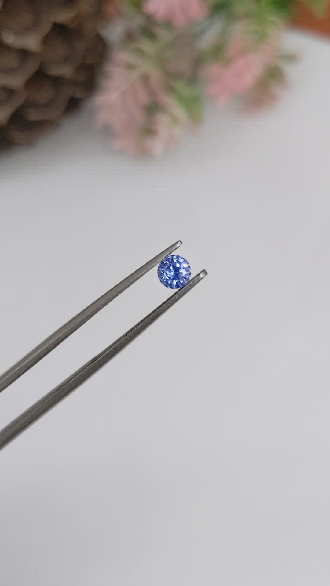 0.50 Ct. Blue Sapphire from Ceylon (Sri Lanka) Size Video