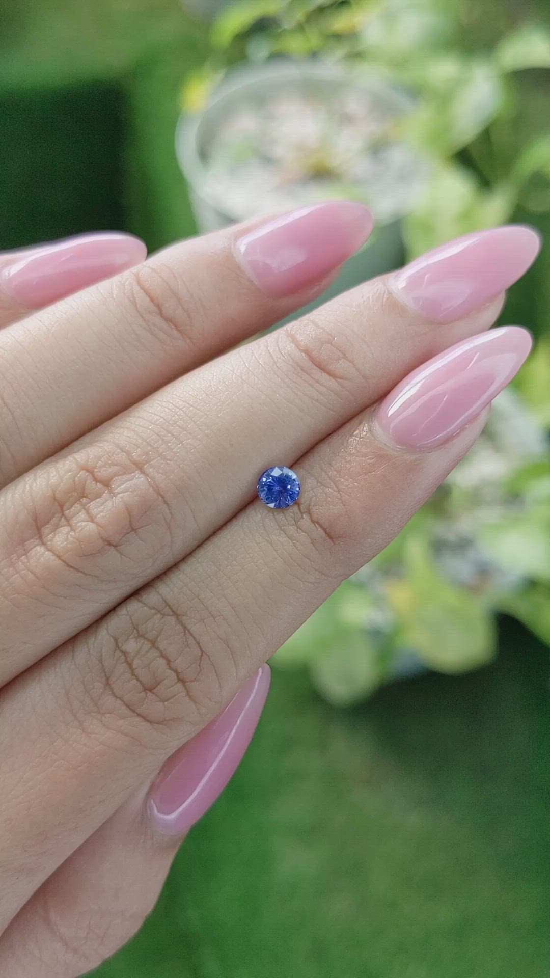 0.50 Ct. Blue Sapphire from Ceylon (Sri Lanka) Size Video