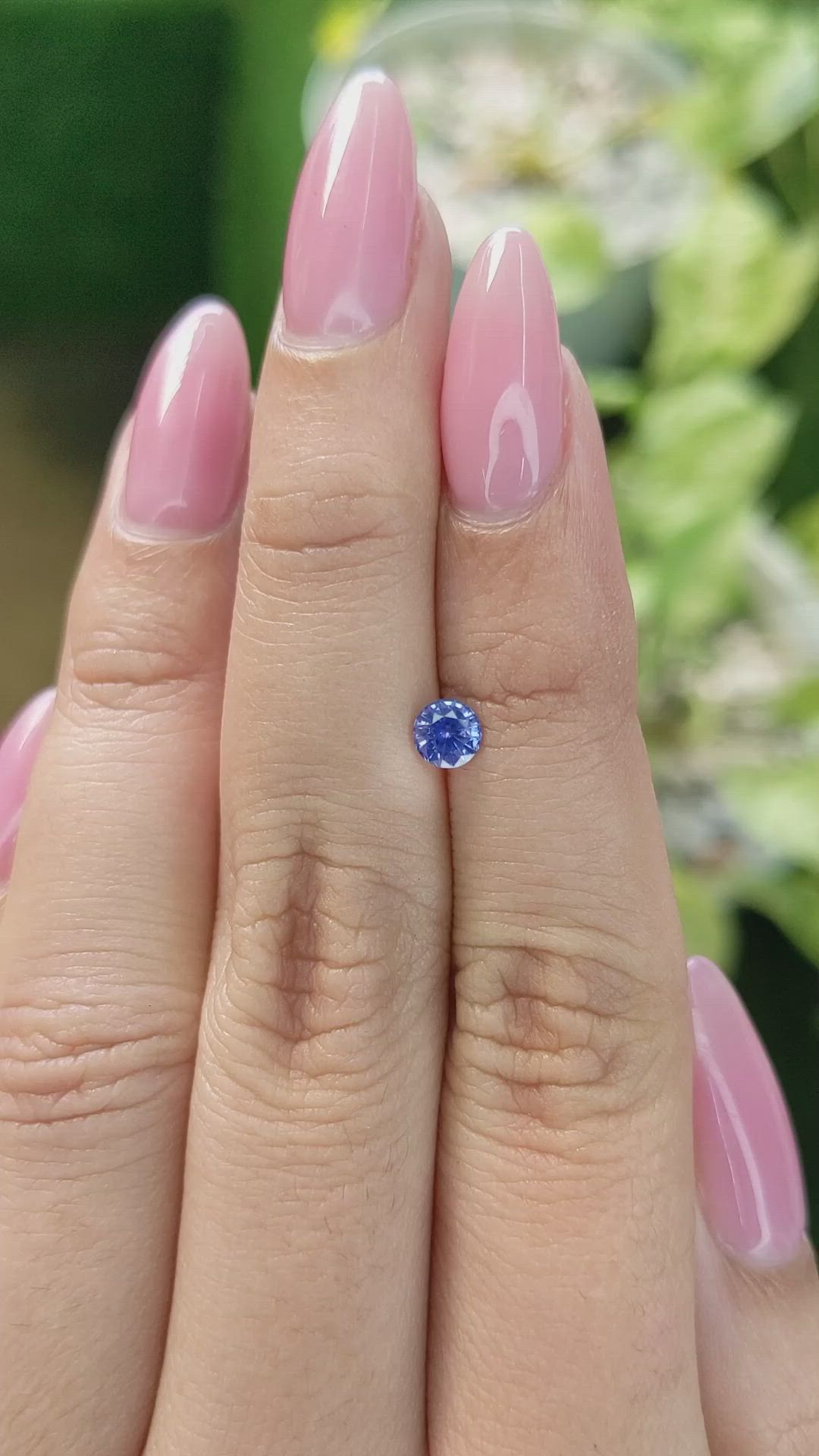 0.50 Ct. Blue Sapphire from Ceylon (Sri Lanka) Size Video