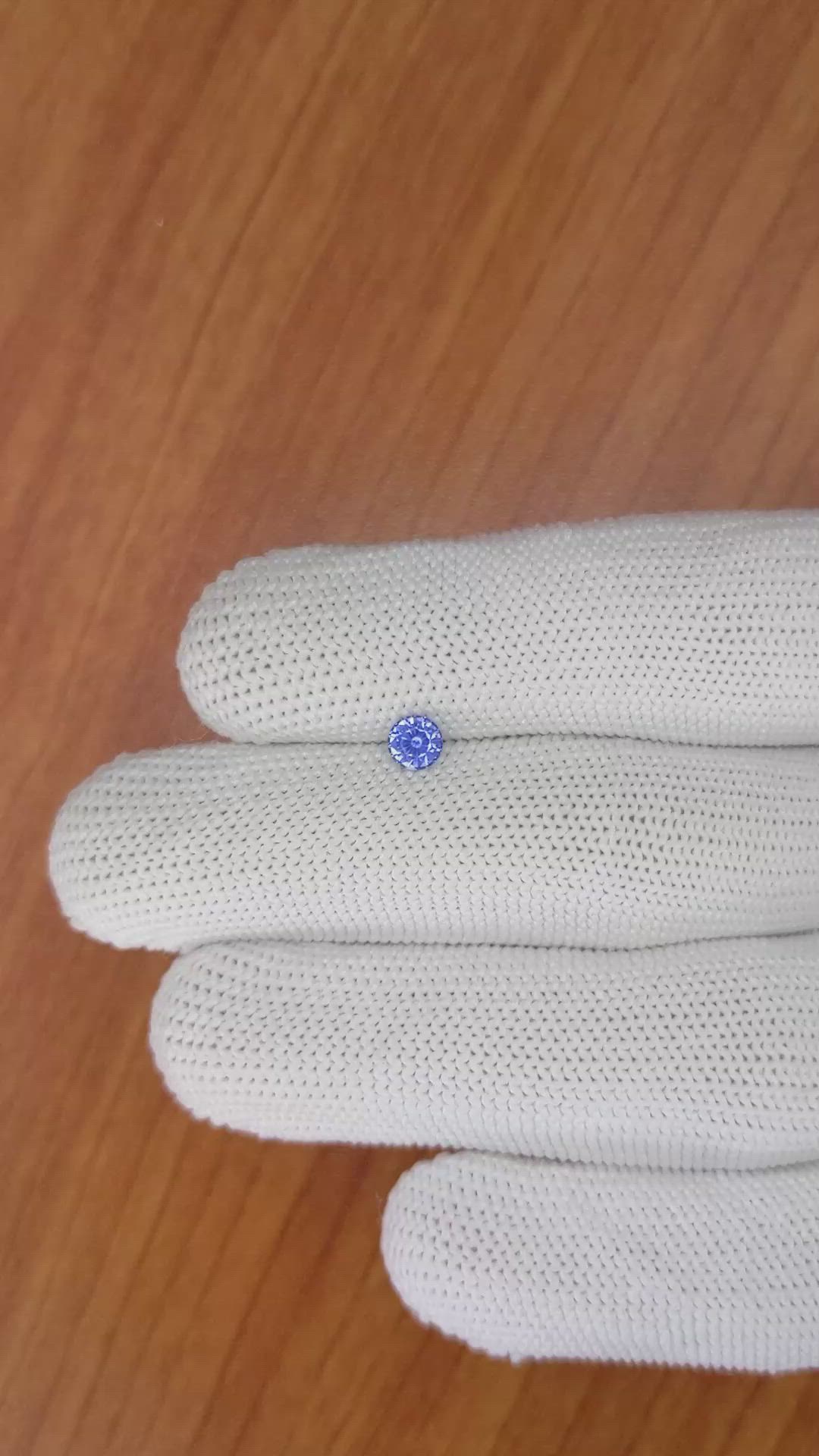 0.50 Ct. Blue Sapphire from Ceylon (Sri Lanka) Size Video