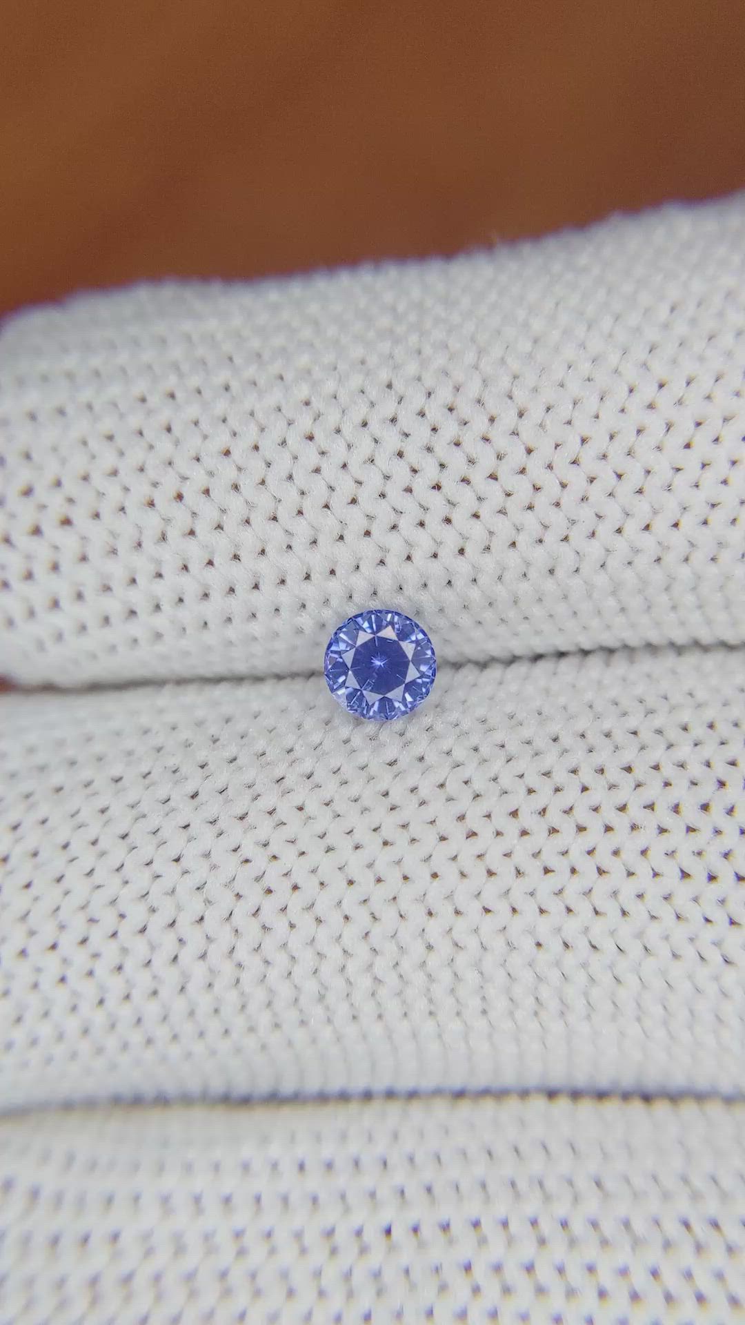 0.50 Ct. Blue Sapphire from Ceylon (Sri Lanka) Size Video