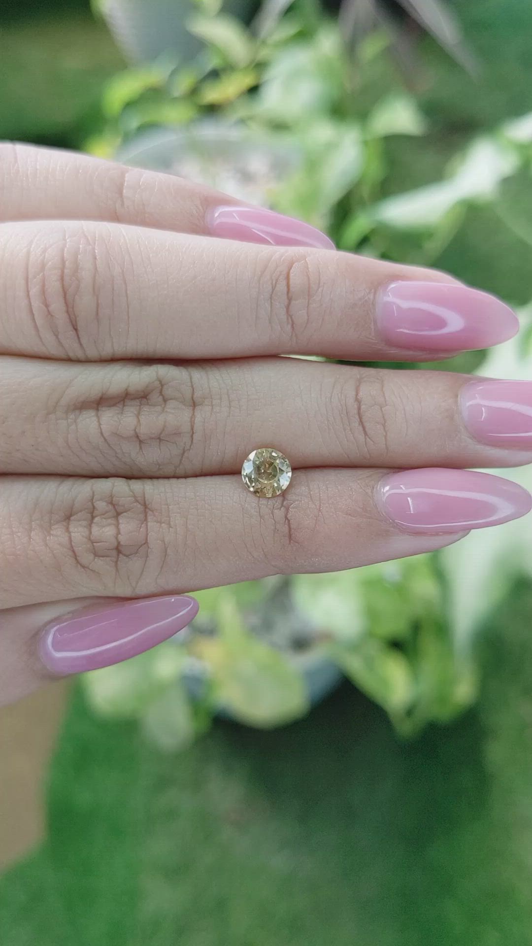 0.94 Ct. Yellow Sapphire from Ceylon (Sri Lanka) Size Video