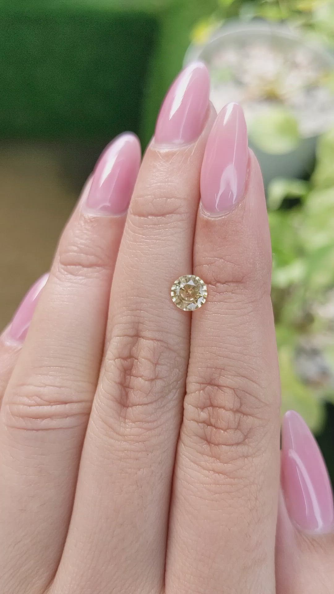 0.94 Ct. Yellow Sapphire from Ceylon (Sri Lanka) Size Video