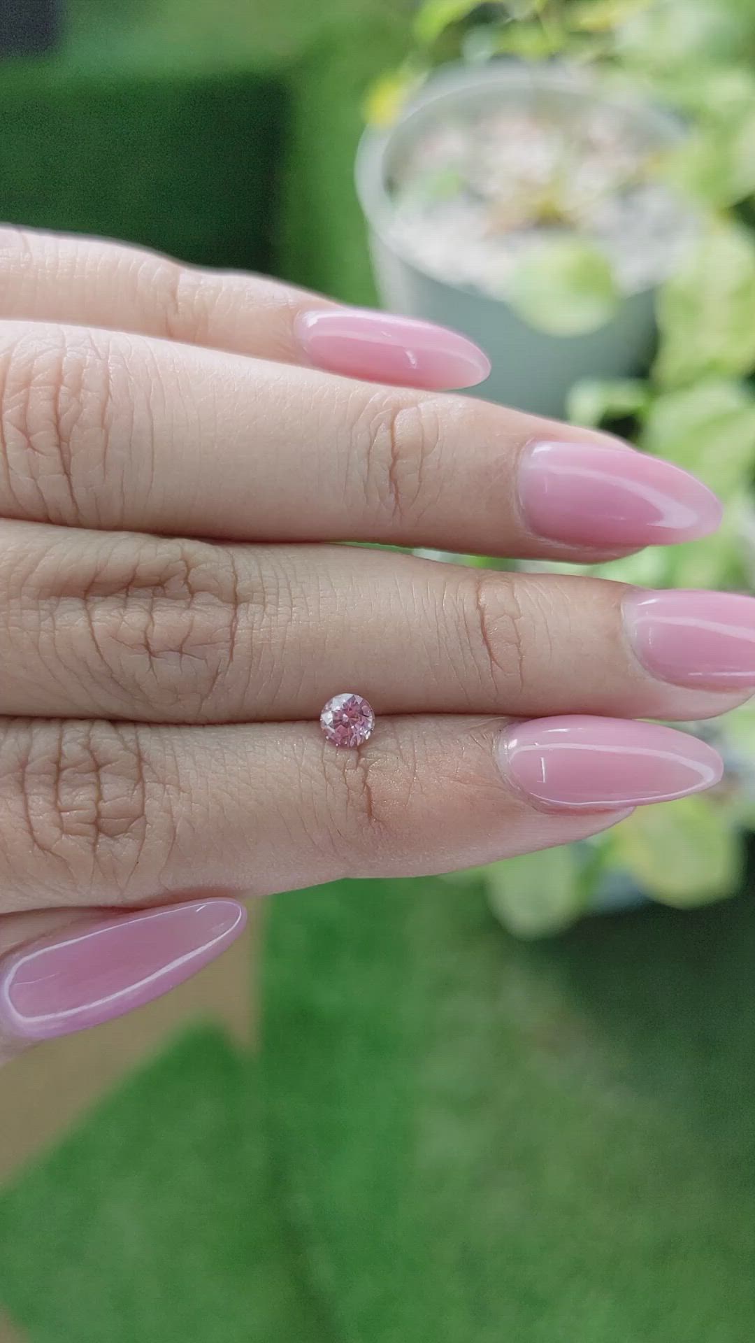 0.42 Ct. Pink Sapphire from Ceylon (Sri Lanka) Size Video