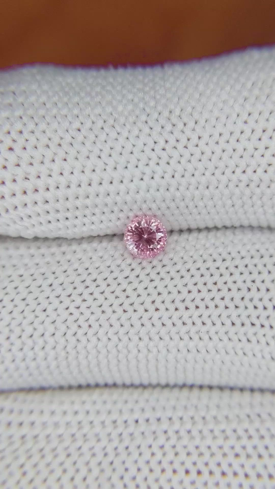 0.42 Ct. Pink Sapphire from Ceylon (Sri Lanka) Size Video