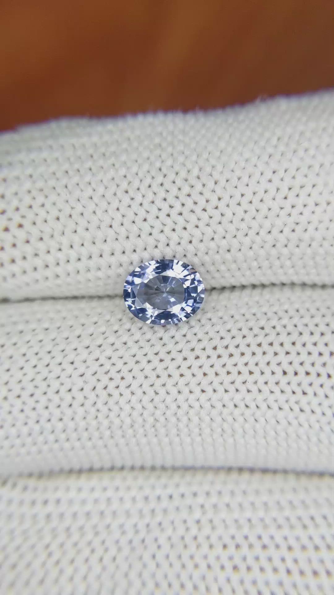1.19 Ct. Blue Sapphire from Ceylon (Sri Lanka) Size Video