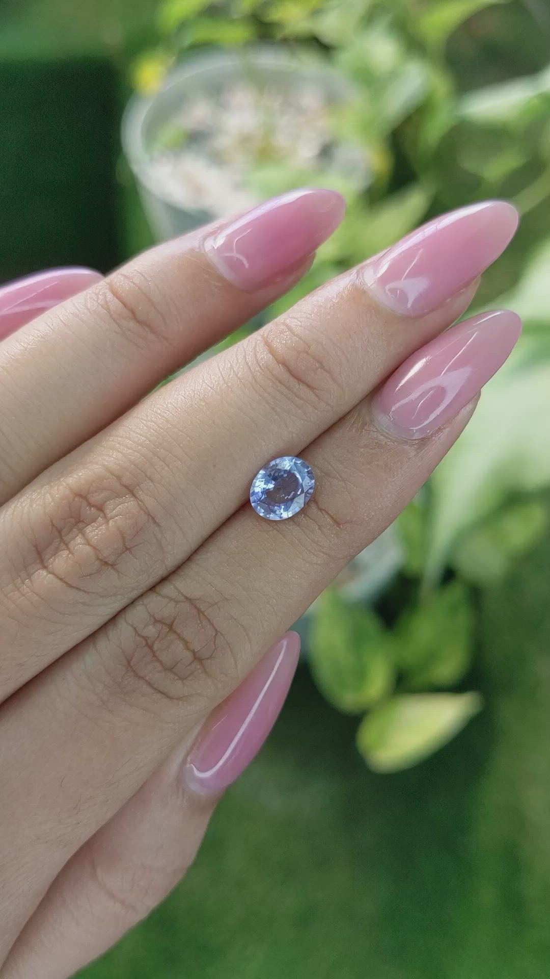 1.19 Ct. Blue Sapphire from Ceylon (Sri Lanka) Size Video