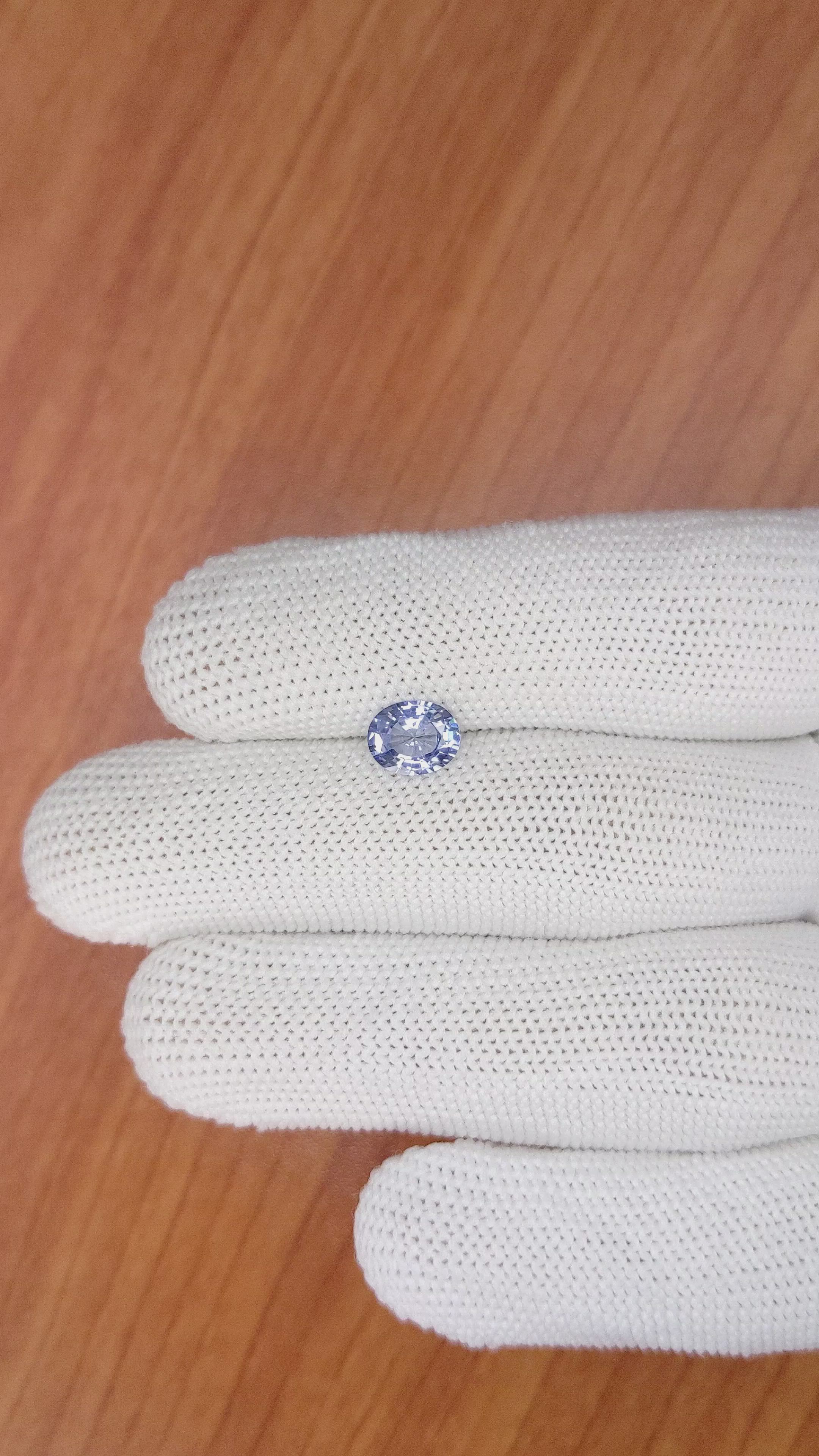 1.19 Ct. Blue Sapphire from Ceylon (Sri Lanka) Size Video