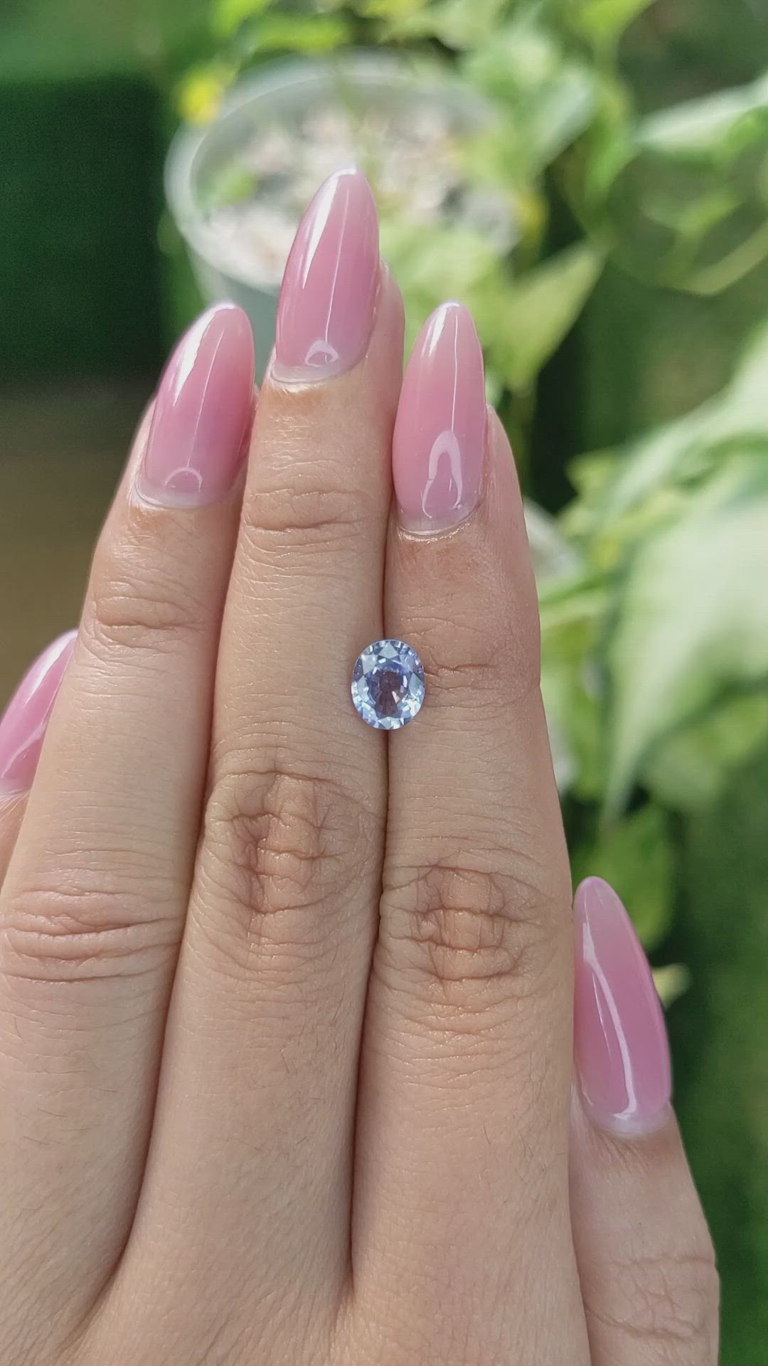 1.19 Ct. Blue Sapphire from Ceylon (Sri Lanka) Size Video
