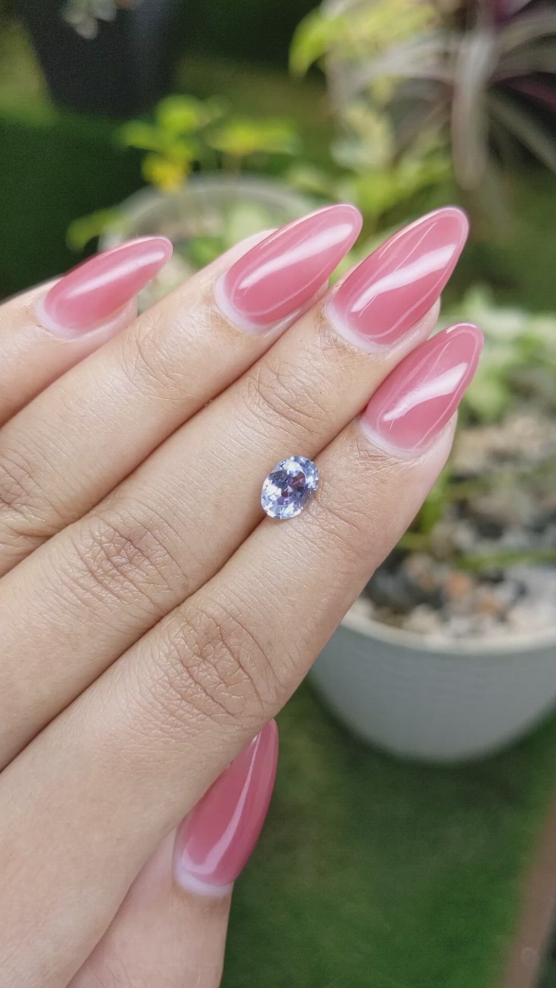 1.29 Ct. Blue Sapphire from Ceylon (Sri Lanka) Size Video