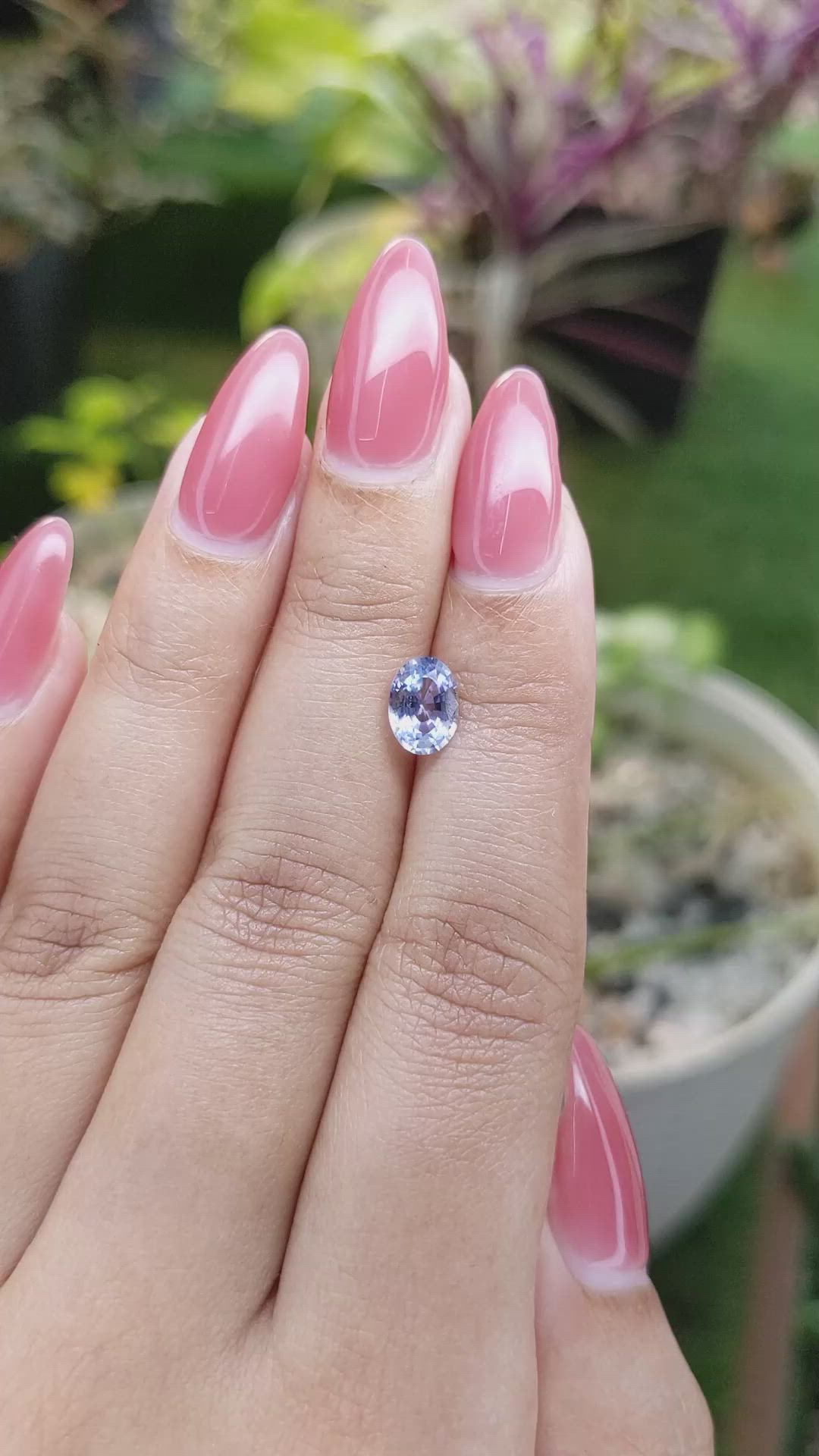 1.29 Ct. Blue Sapphire from Ceylon (Sri Lanka) Size Video