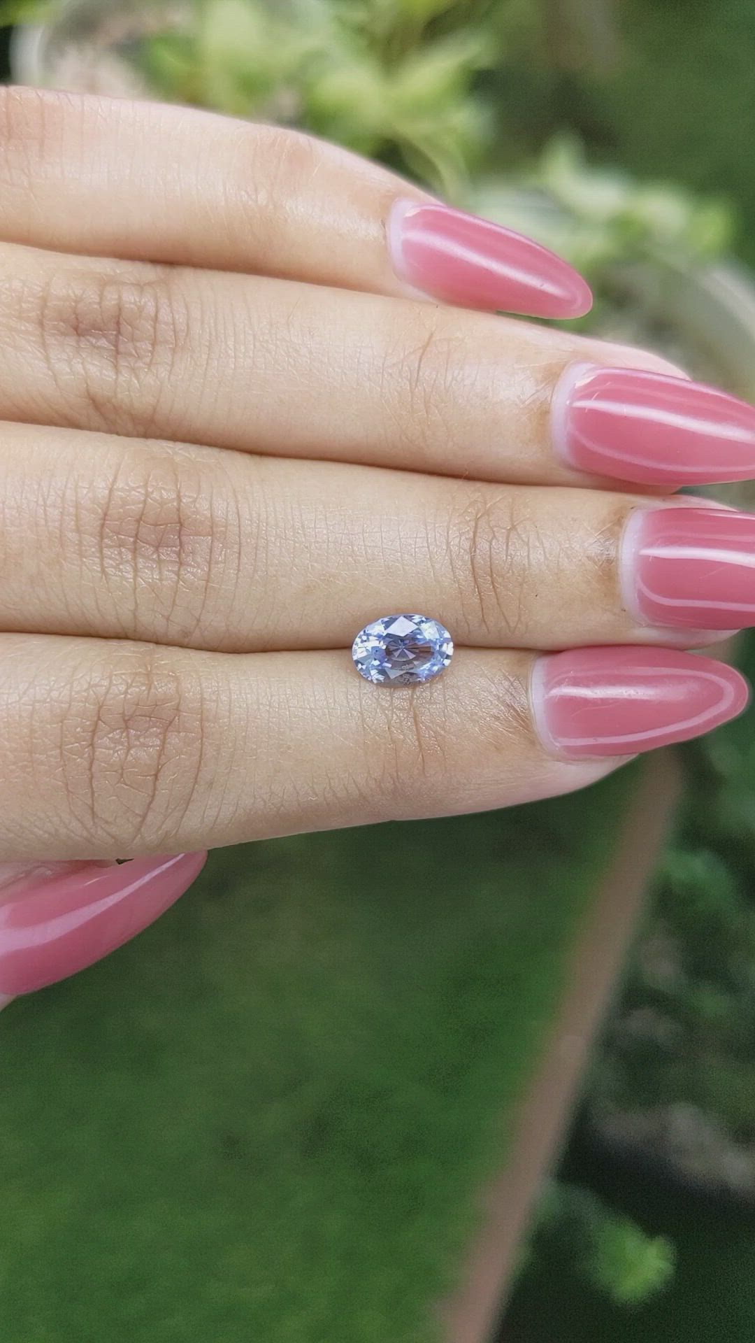 1.29 Ct. Blue Sapphire from Ceylon (Sri Lanka) Size Video