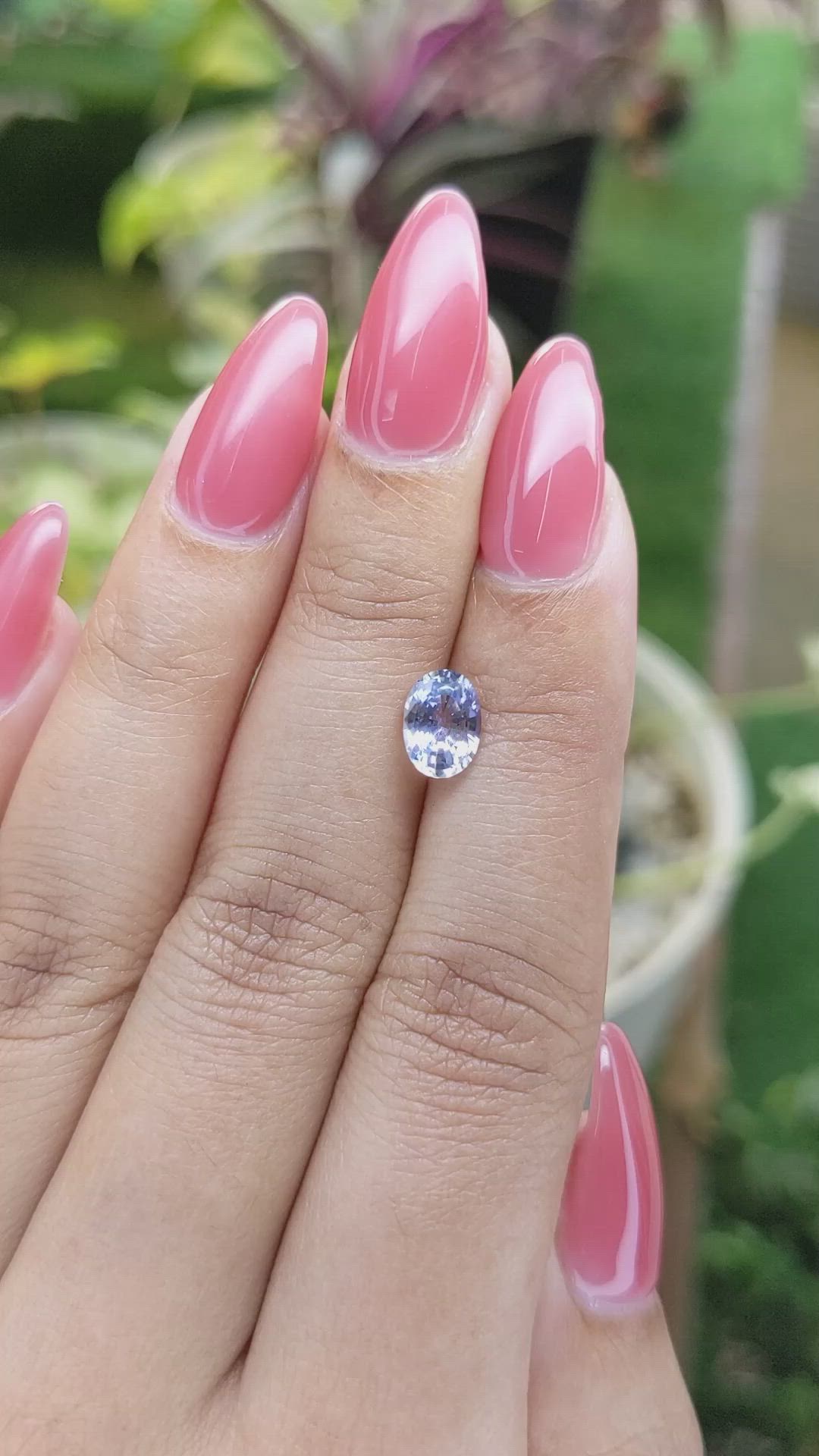 1.33 Ct. Blue Sapphire from Ceylon (Sri Lanka) Size Video
