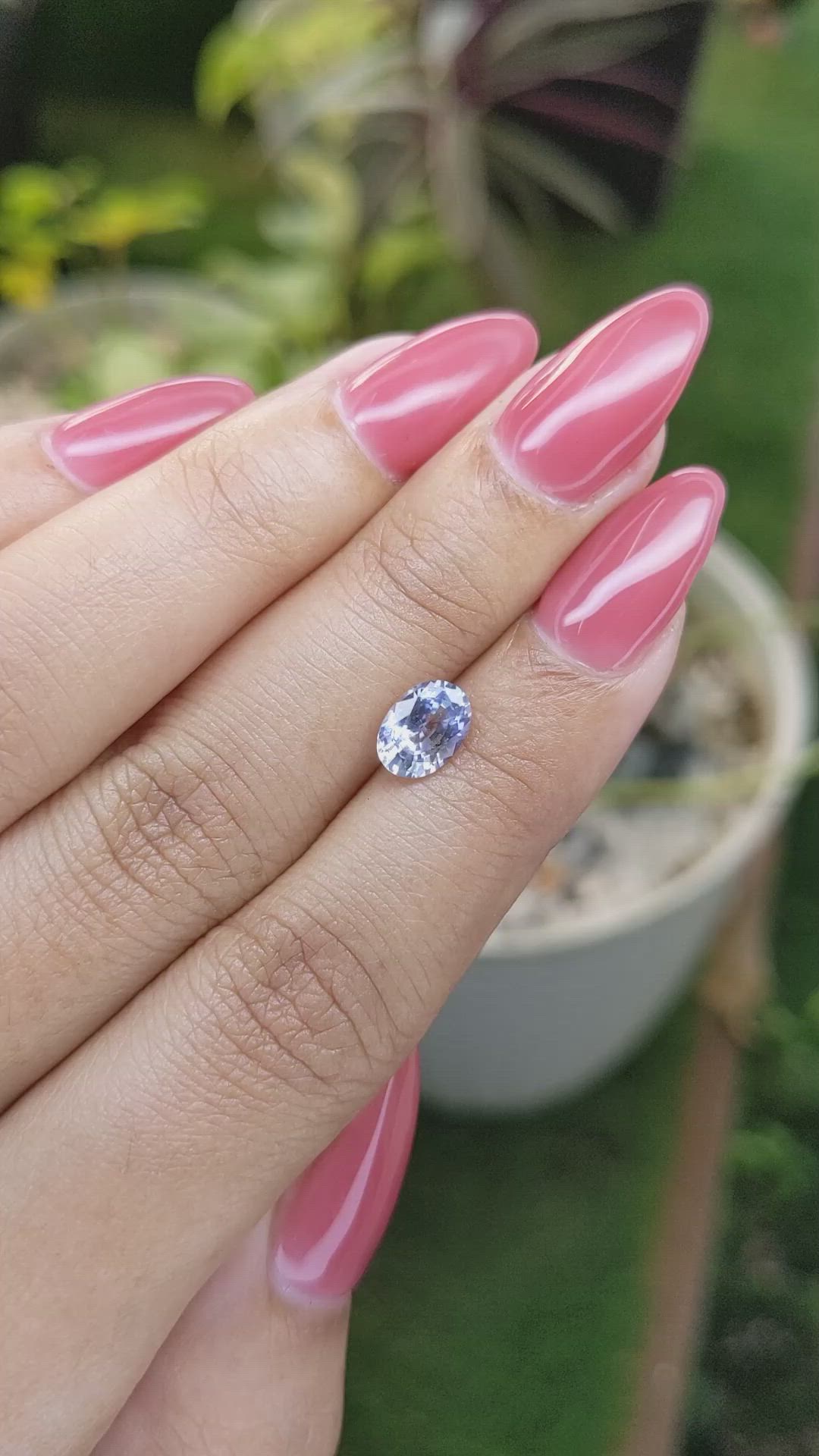 1.33 Ct. Blue Sapphire from Ceylon (Sri Lanka) Size Video
